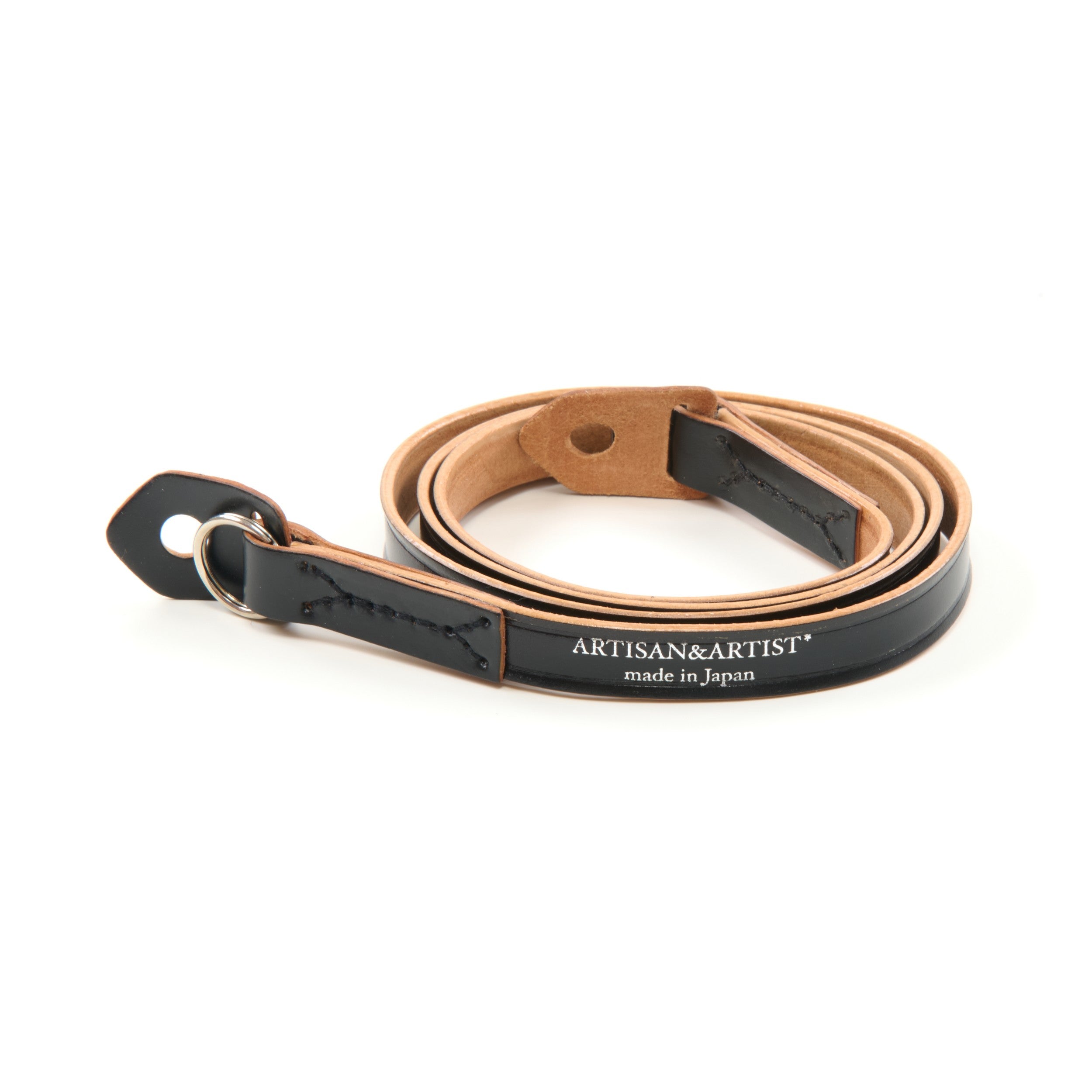 Artisan & Artist Camera Strap Black Leather + Box