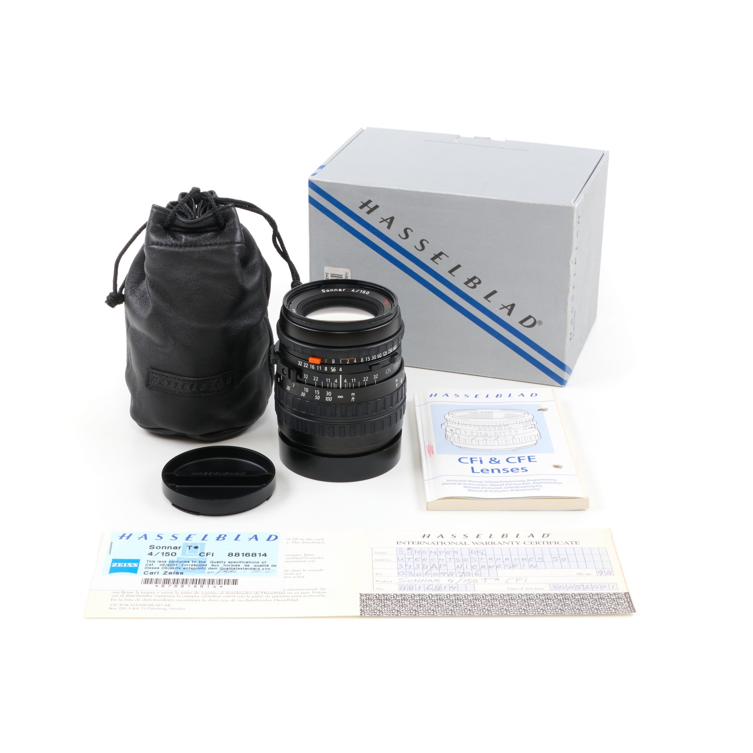Carl Zeiss 150mm f4 Sonnar CFI For Hasselblad V System + Box