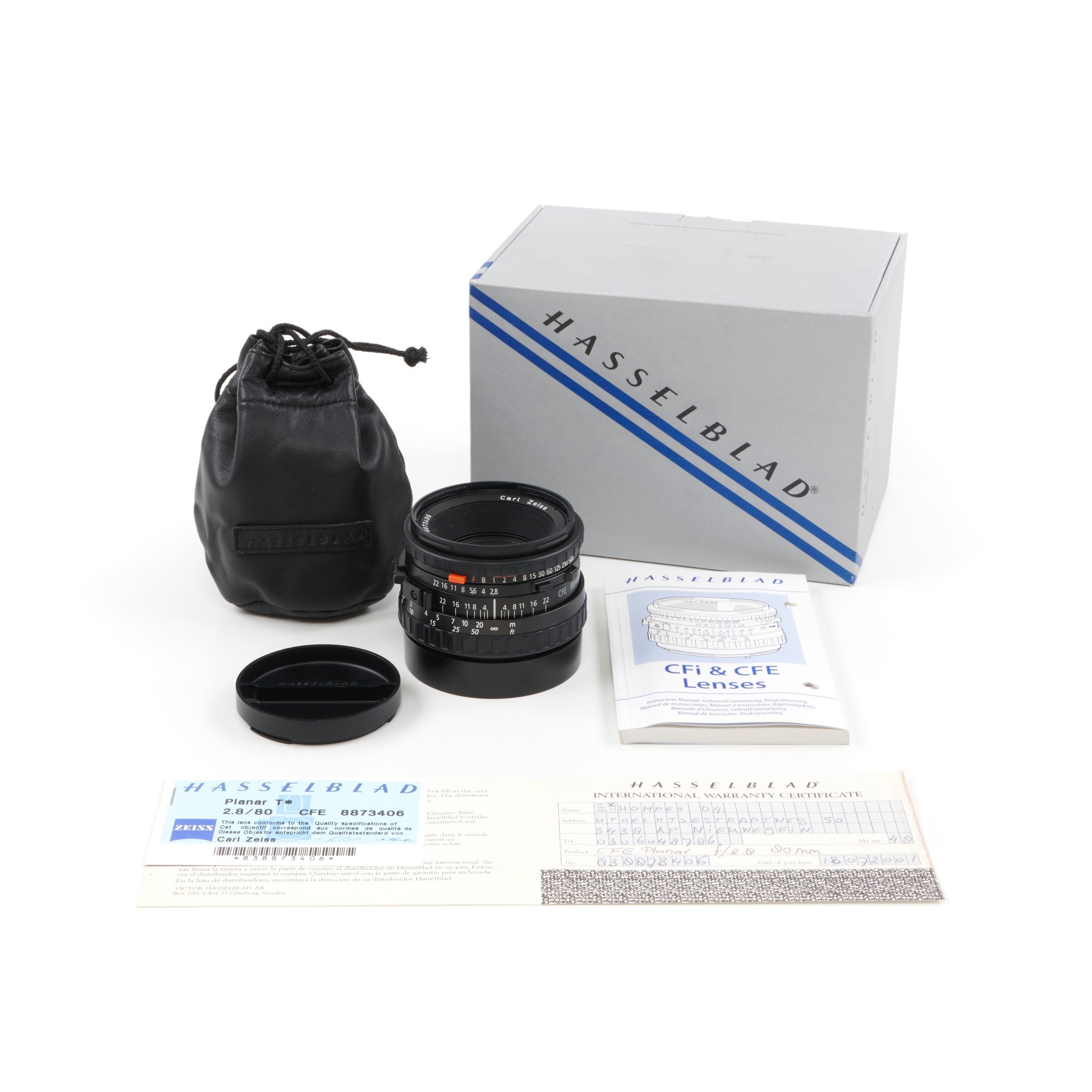 Carl Zeiss 80mm f2.8 Planar CFE For Hasselblad V System + Box