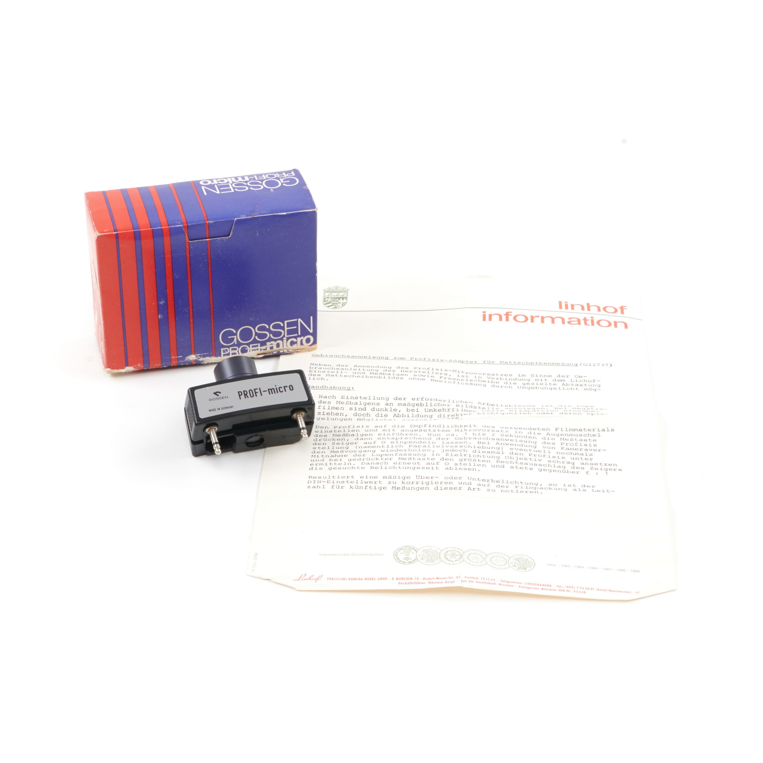 Gossen Profi-Micro Attachment For Profisix + Box