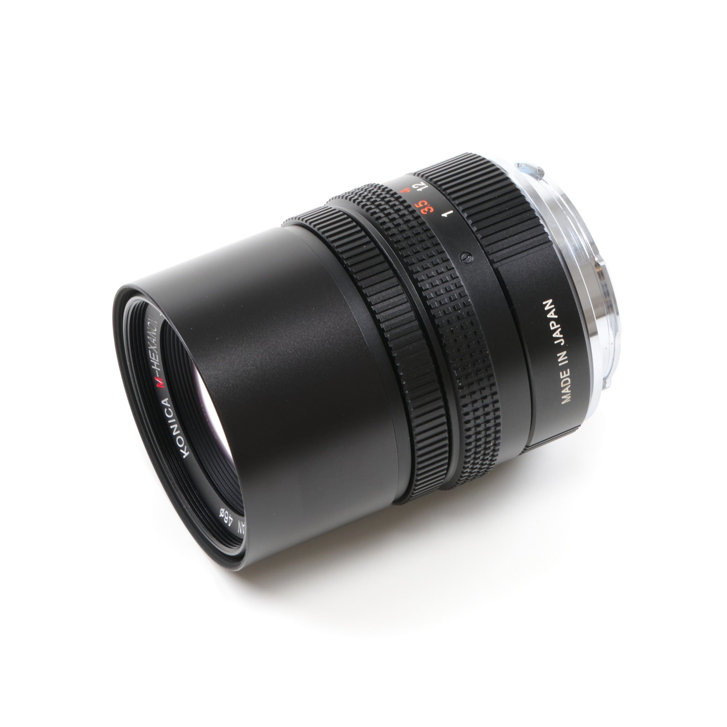 Konica M-Hexanon 90mm f2.8 NOS + Box