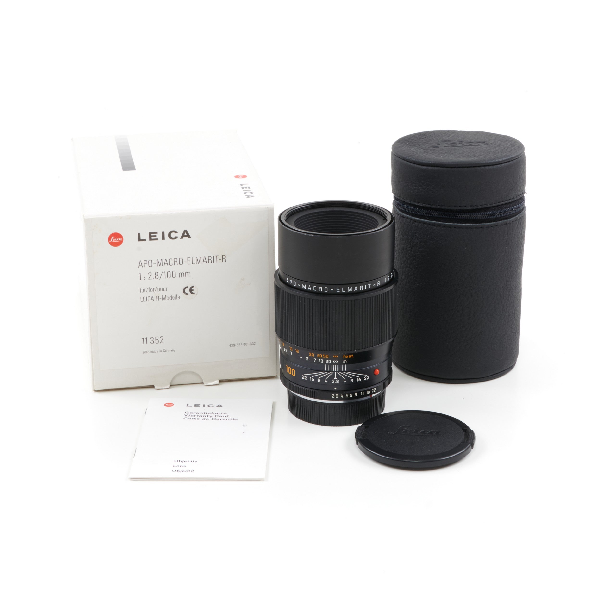 Leica 100mm f2.8 APO-Macro-Elmarit-R ROM + Box