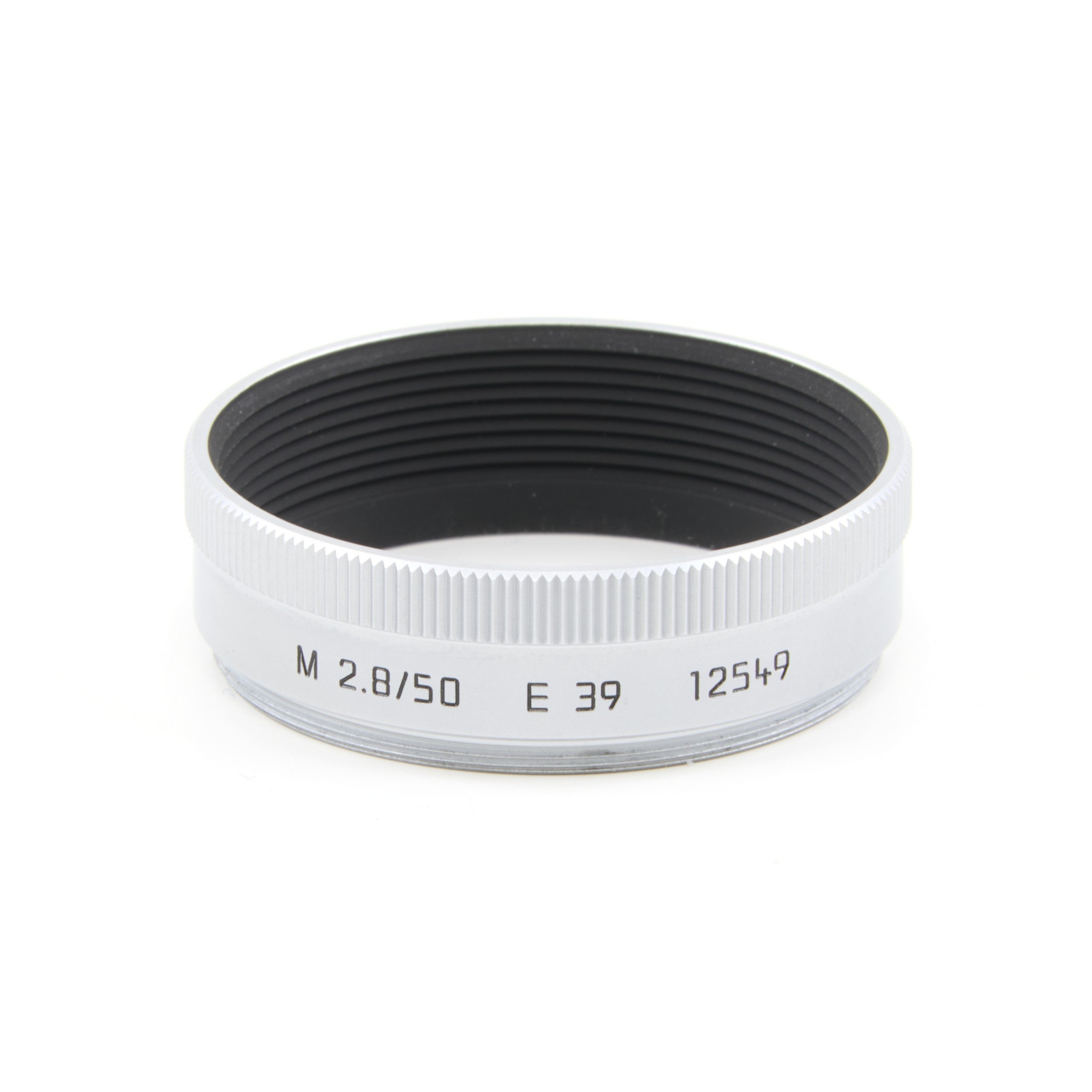 Leica 12549 Lens Hood Silver For Leica 50mm Elmar-M