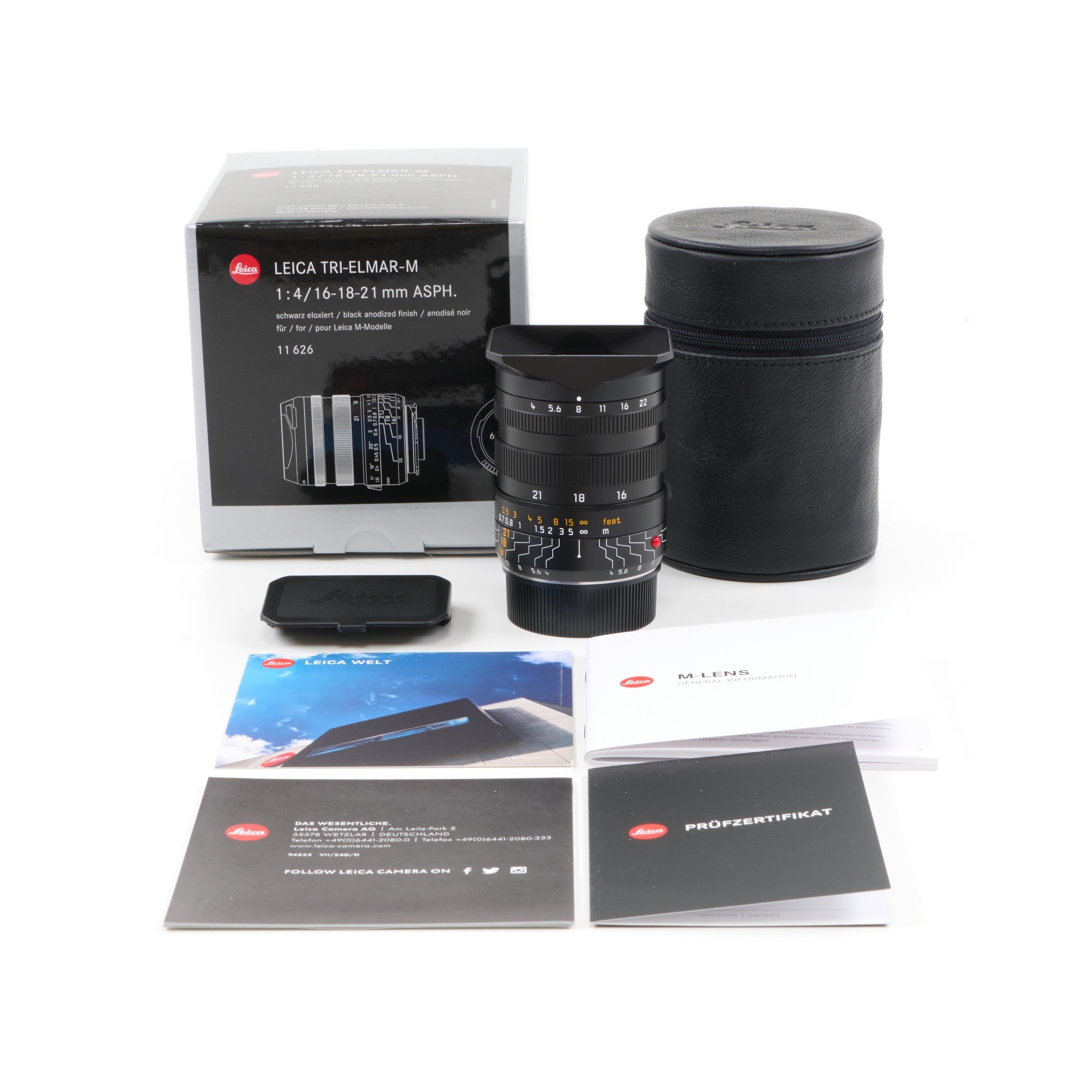 Leica 16-18-21mm f4 Tri-Elmar-M ASPH 6-Bit + Box