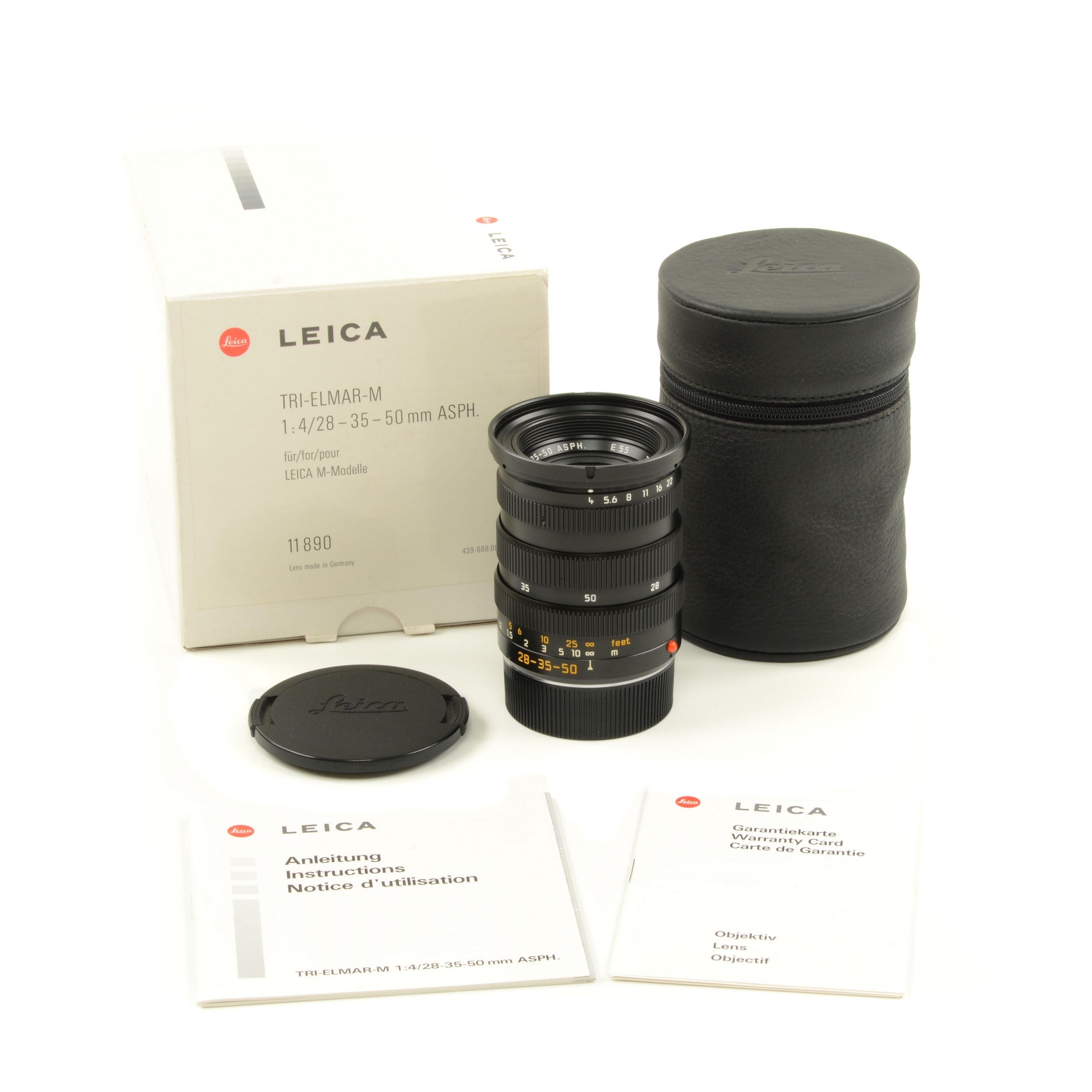 Leica 28-35-50mm f4 Tri-Elmar + Box