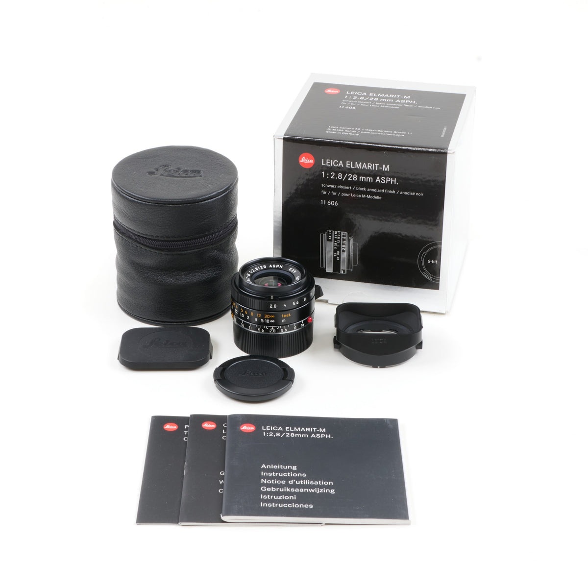 Leica 28mm f2.8 Elmarit-M ASPH + Box