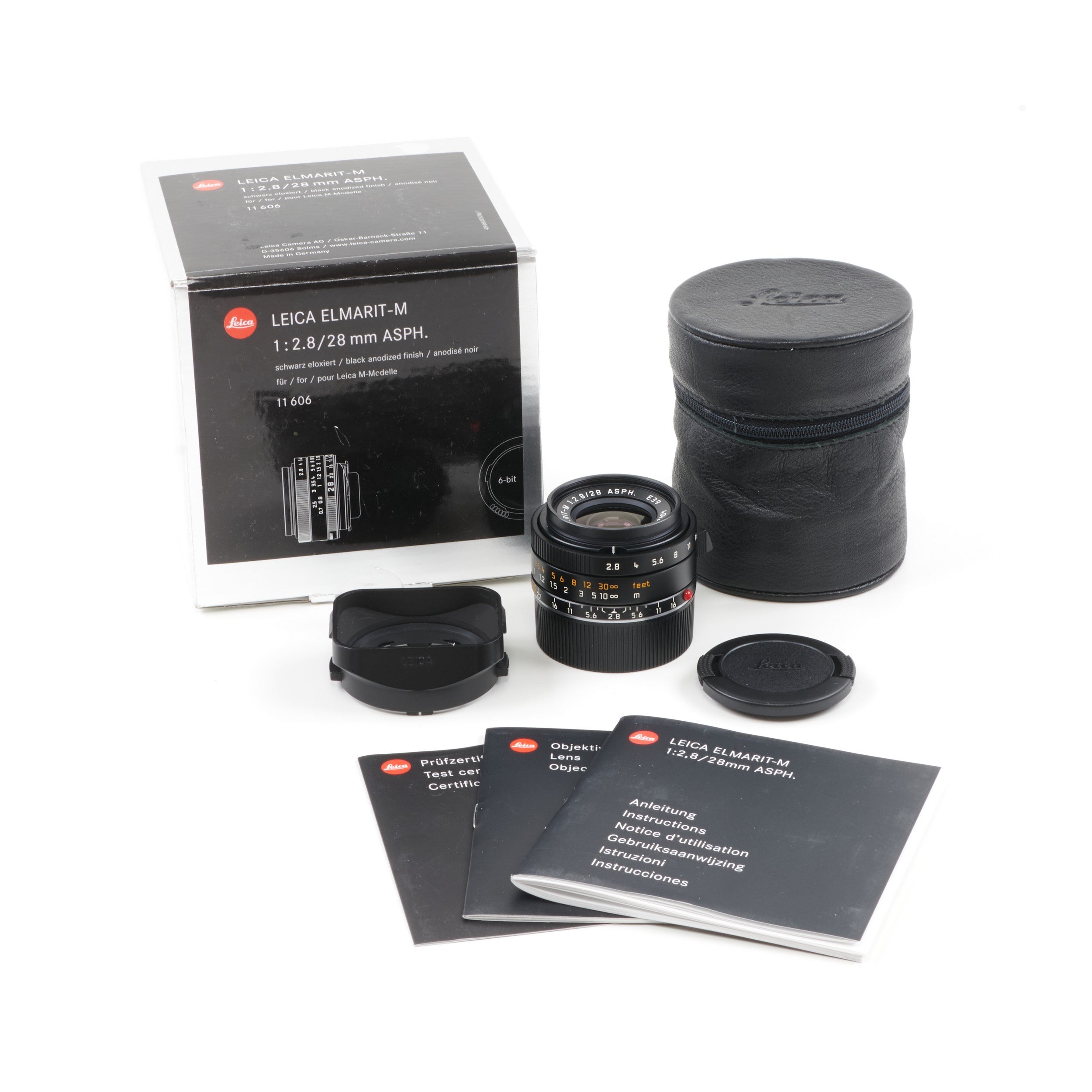 Leica 28mm f2.8 Elmarit-M ASPH + Box