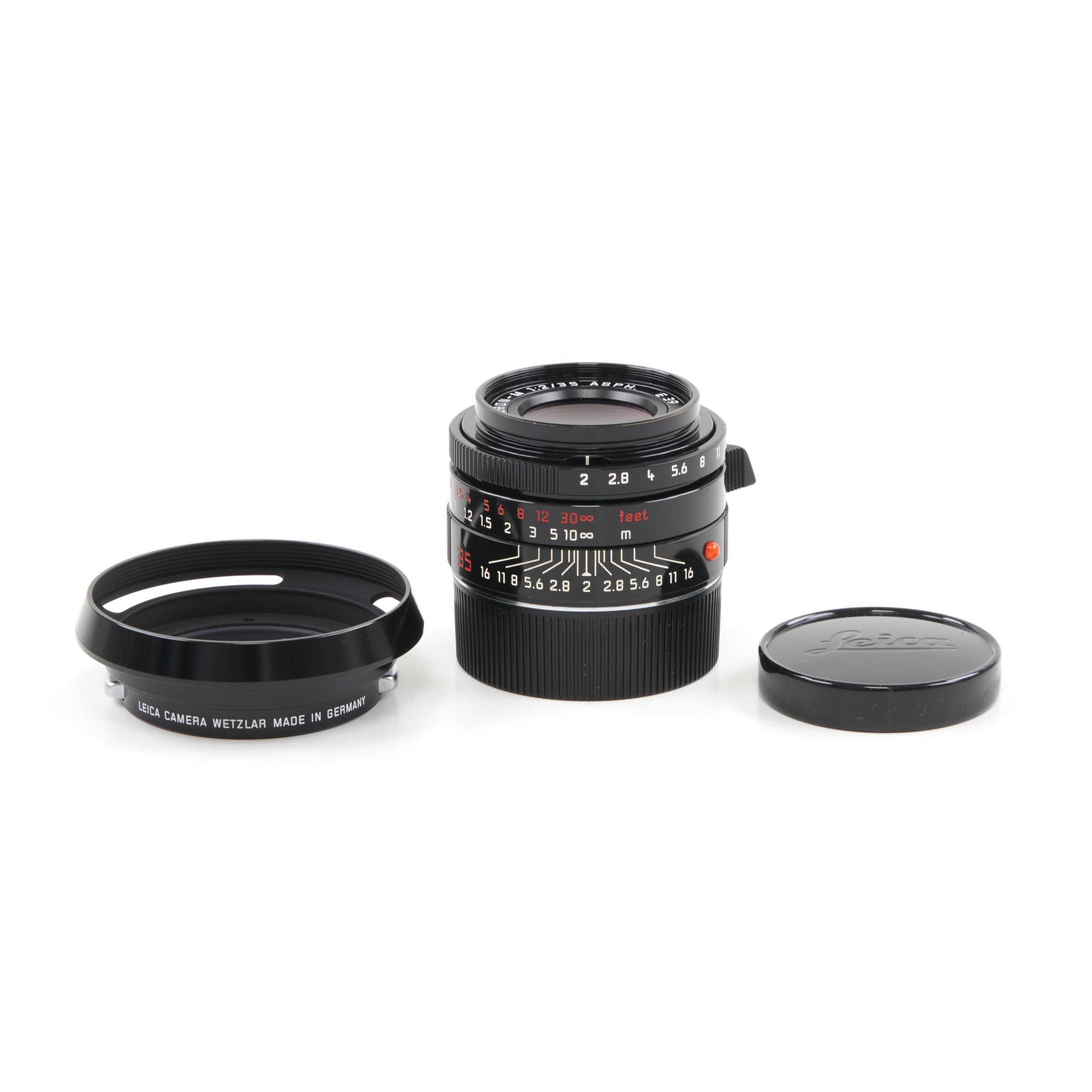 Leica 35mm f2 Summicron-M ASPH Millennium Black Paint + Box