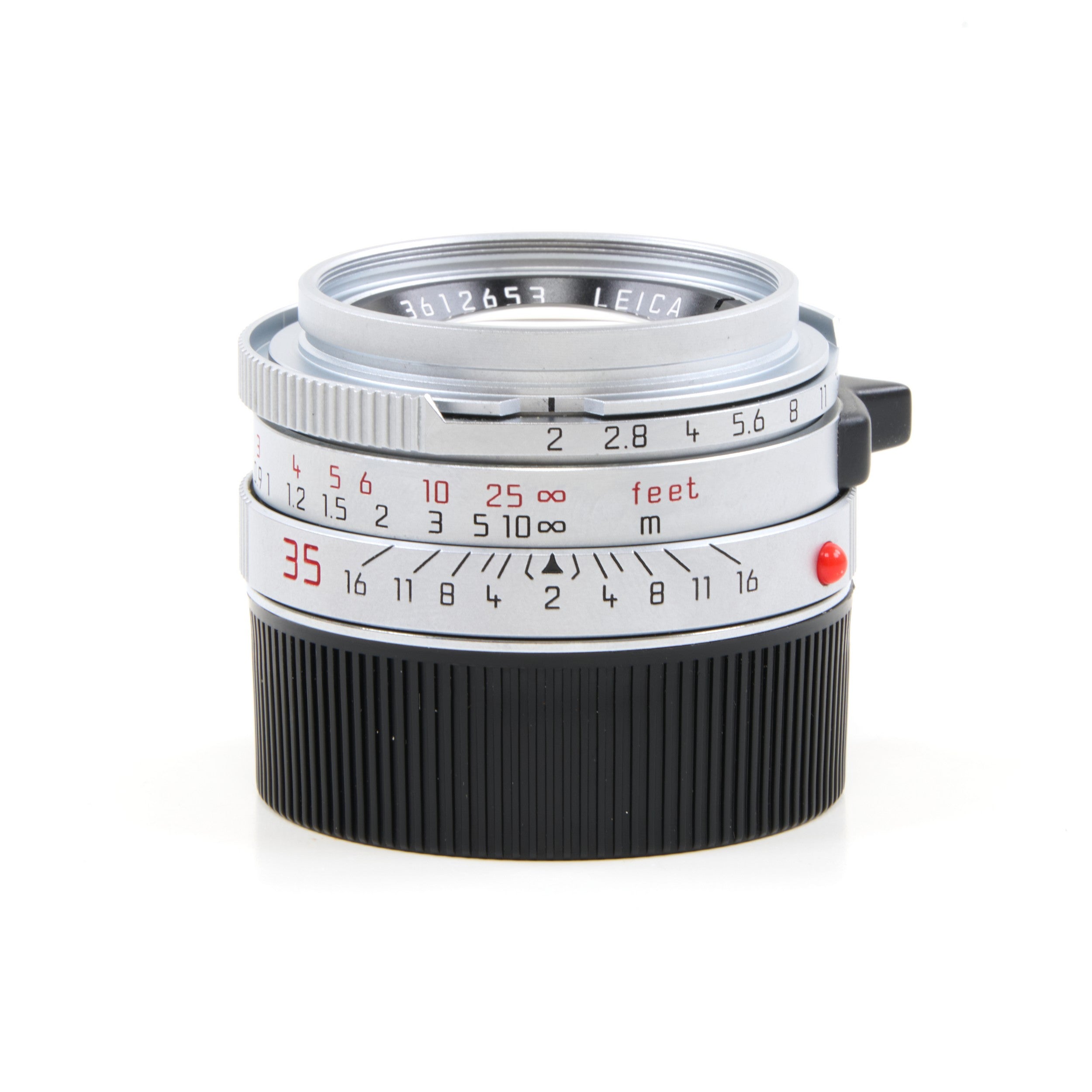 Leica 35mm f2 Summicron-M Silver 4th Version King Of Bokeh Germany + Box