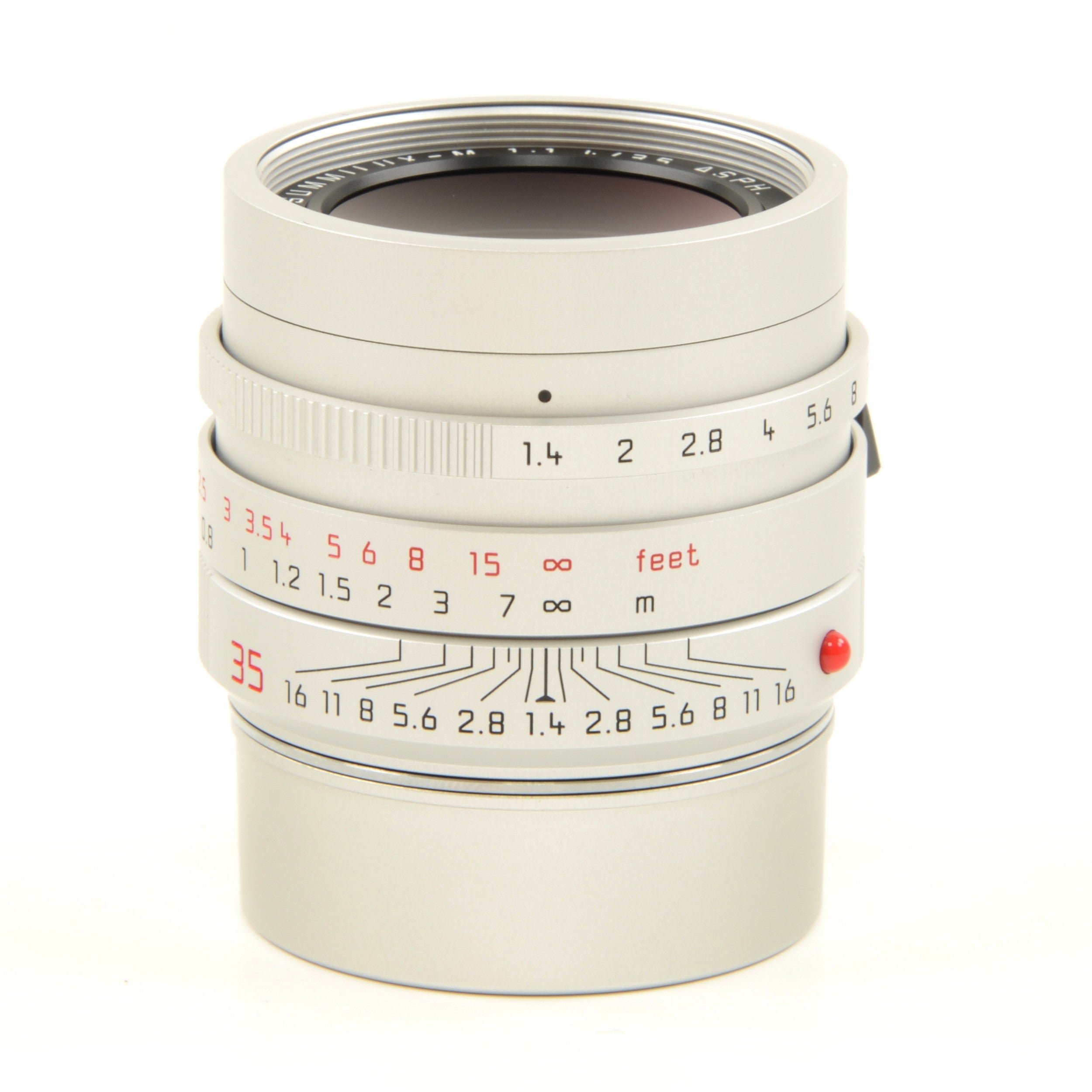 Leica 35mm f1.4 Summilux-M ASPH FLE Silver "70th Anniversary Republic of Korea" + Box