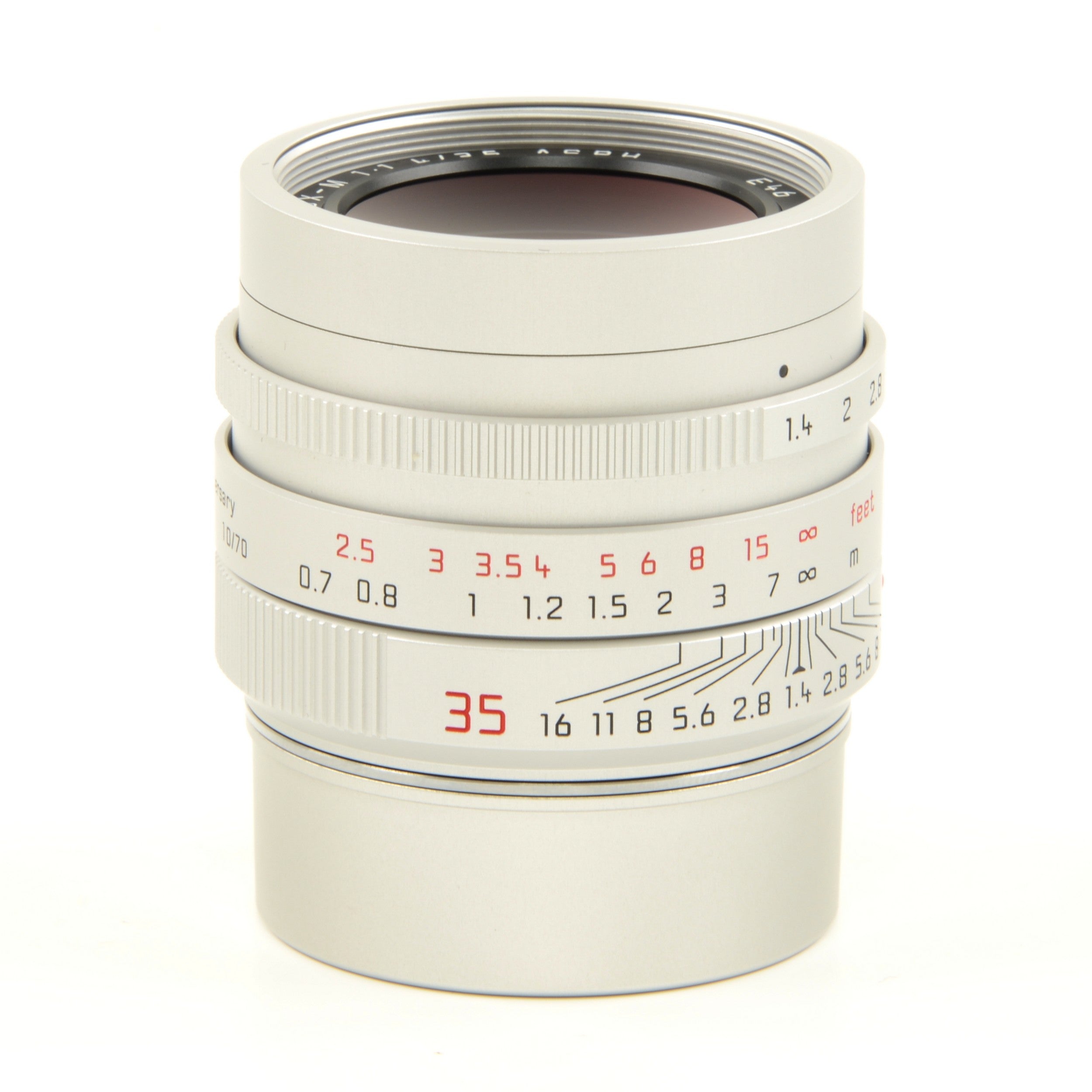Leica 35mm f1.4 Summilux-M ASPH FLE Silver "70th Anniversary Republic of Korea" + Box