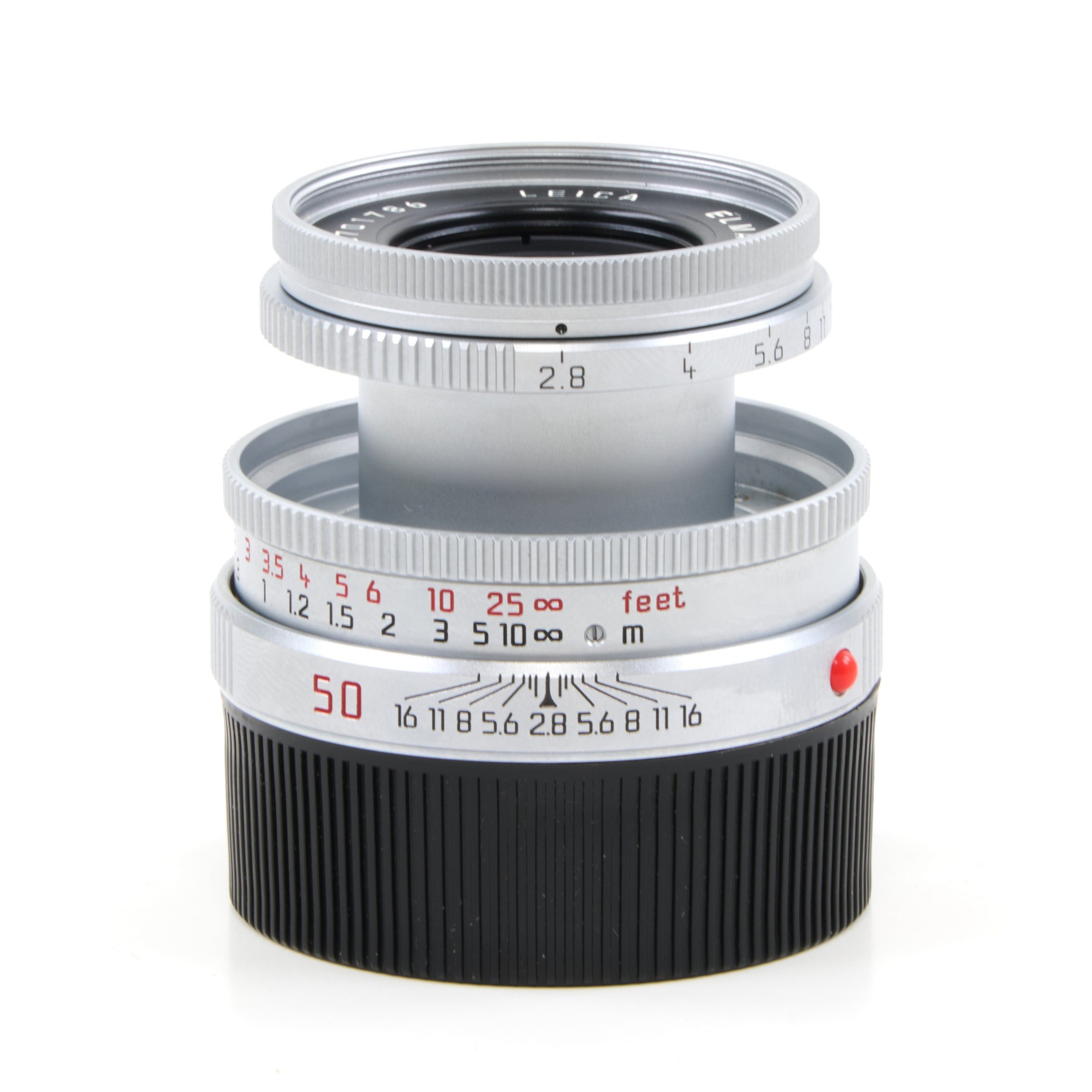 Leica 50mm f2.8 Elmar-M Silver + Box