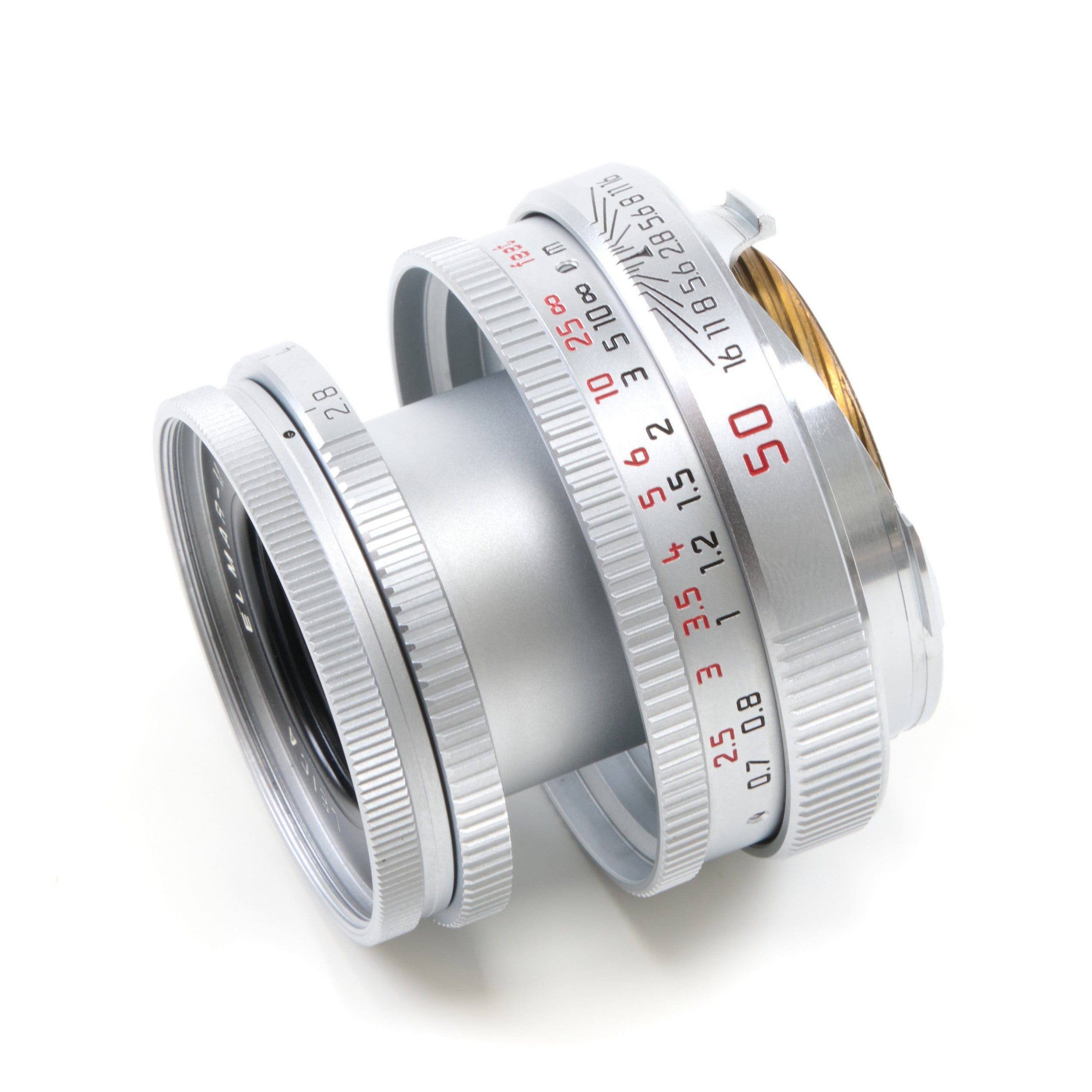 Leica 50mm f2.8 Elmar-M Silver + Box