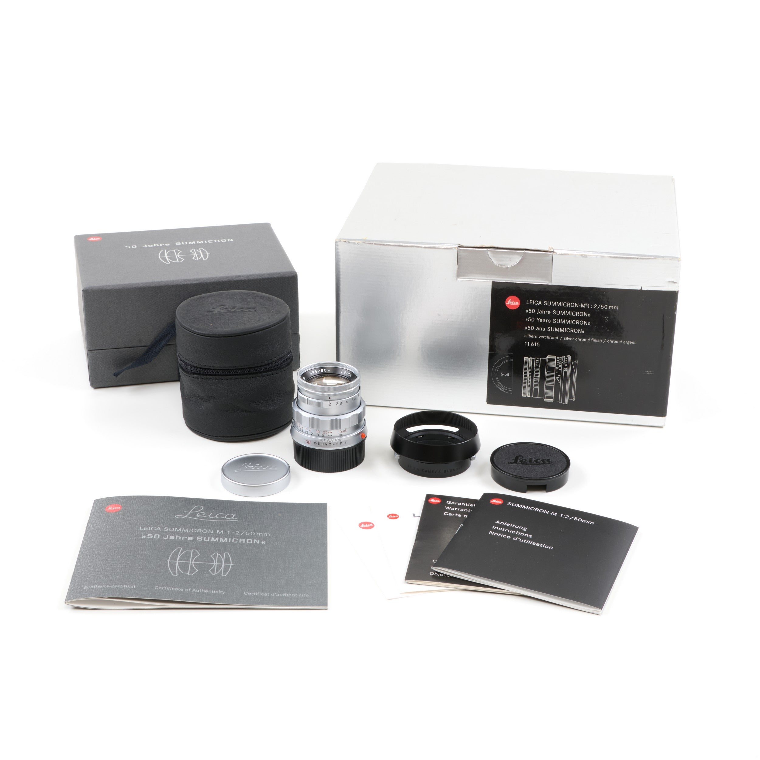 Leica 50mm f2 Summicron-M 50 Years 6-Bit + Box