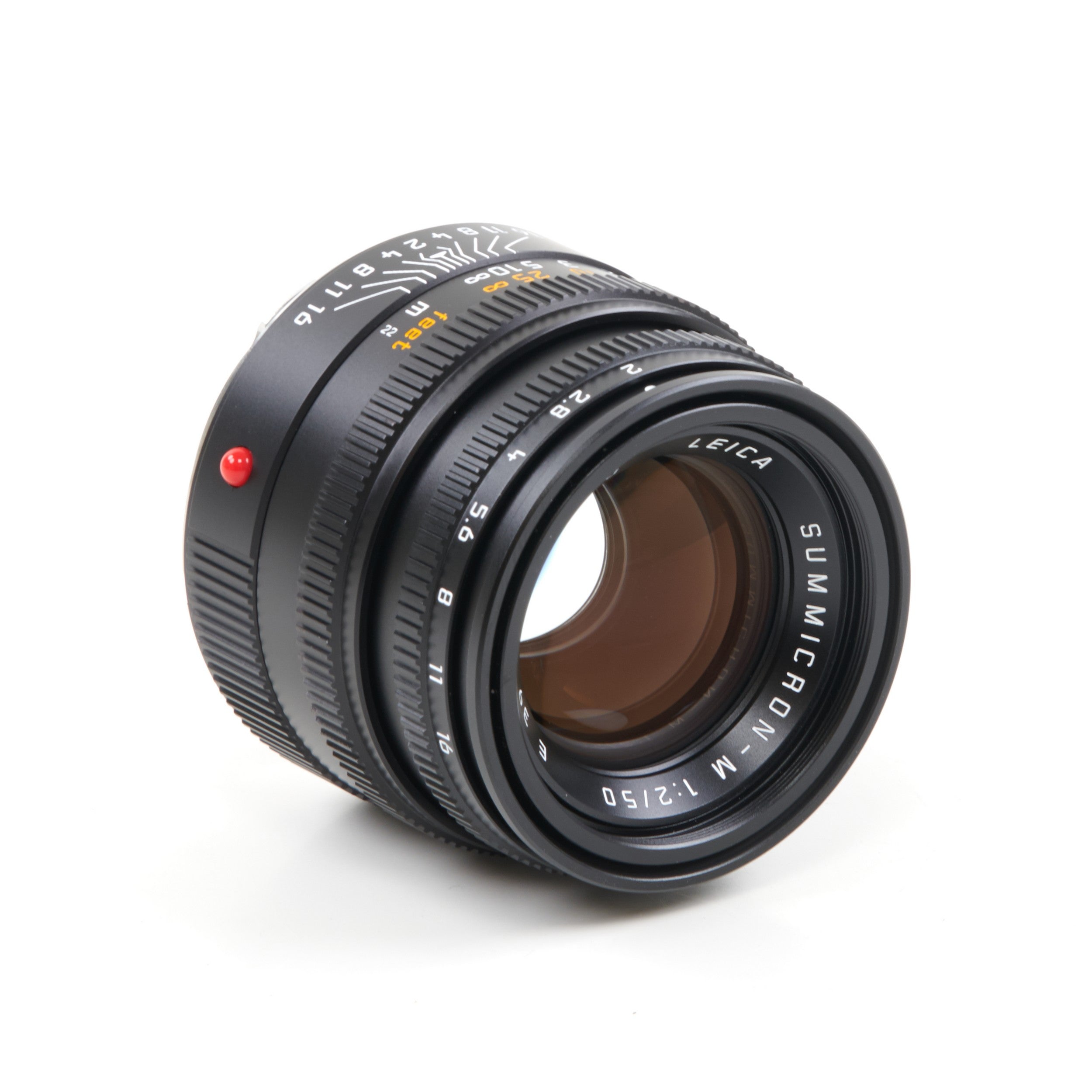 Leica 50mm f2 Summicron-M Black 6-Bit + Box