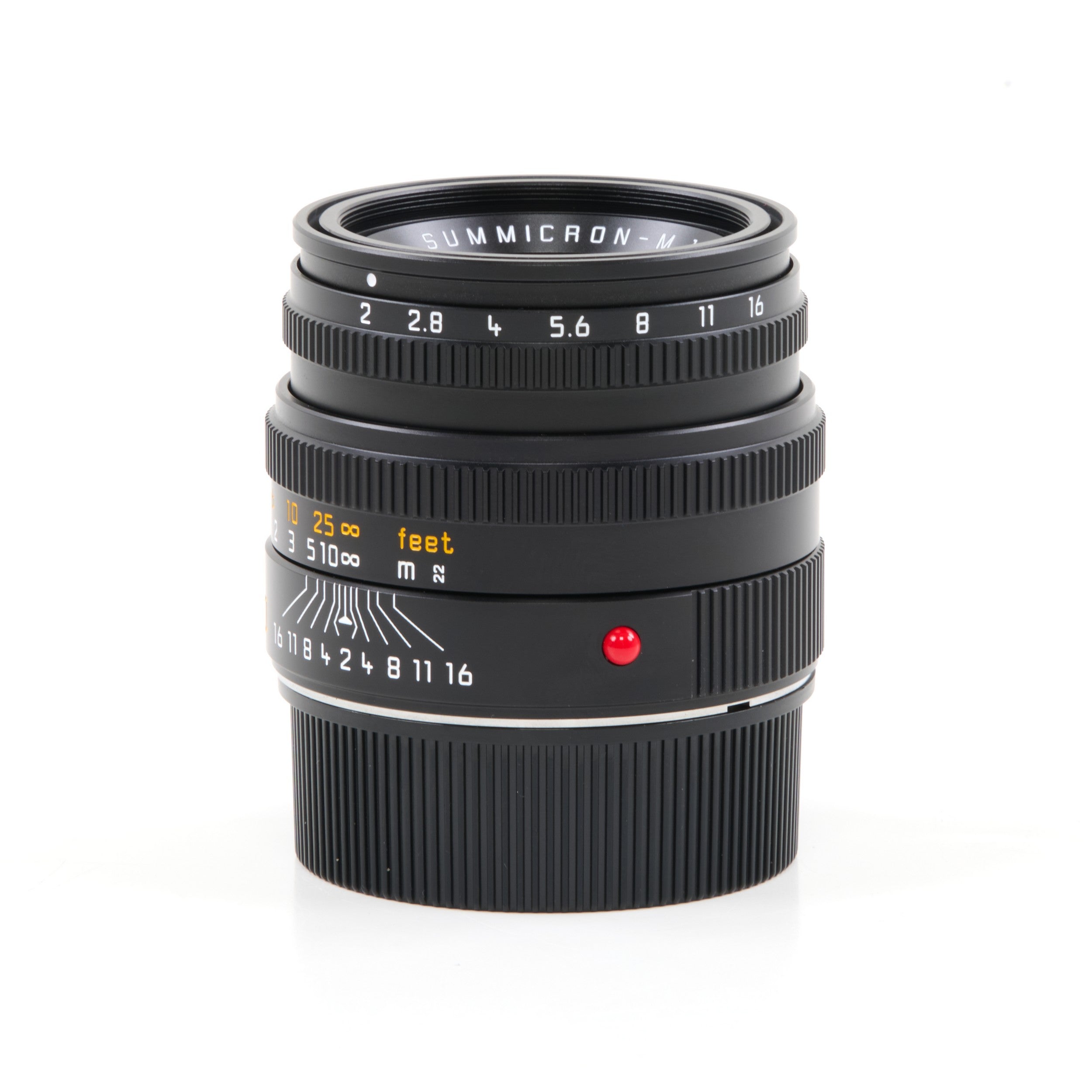Leica 50mm f2 Summicron-M Black 6-Bit + Box
