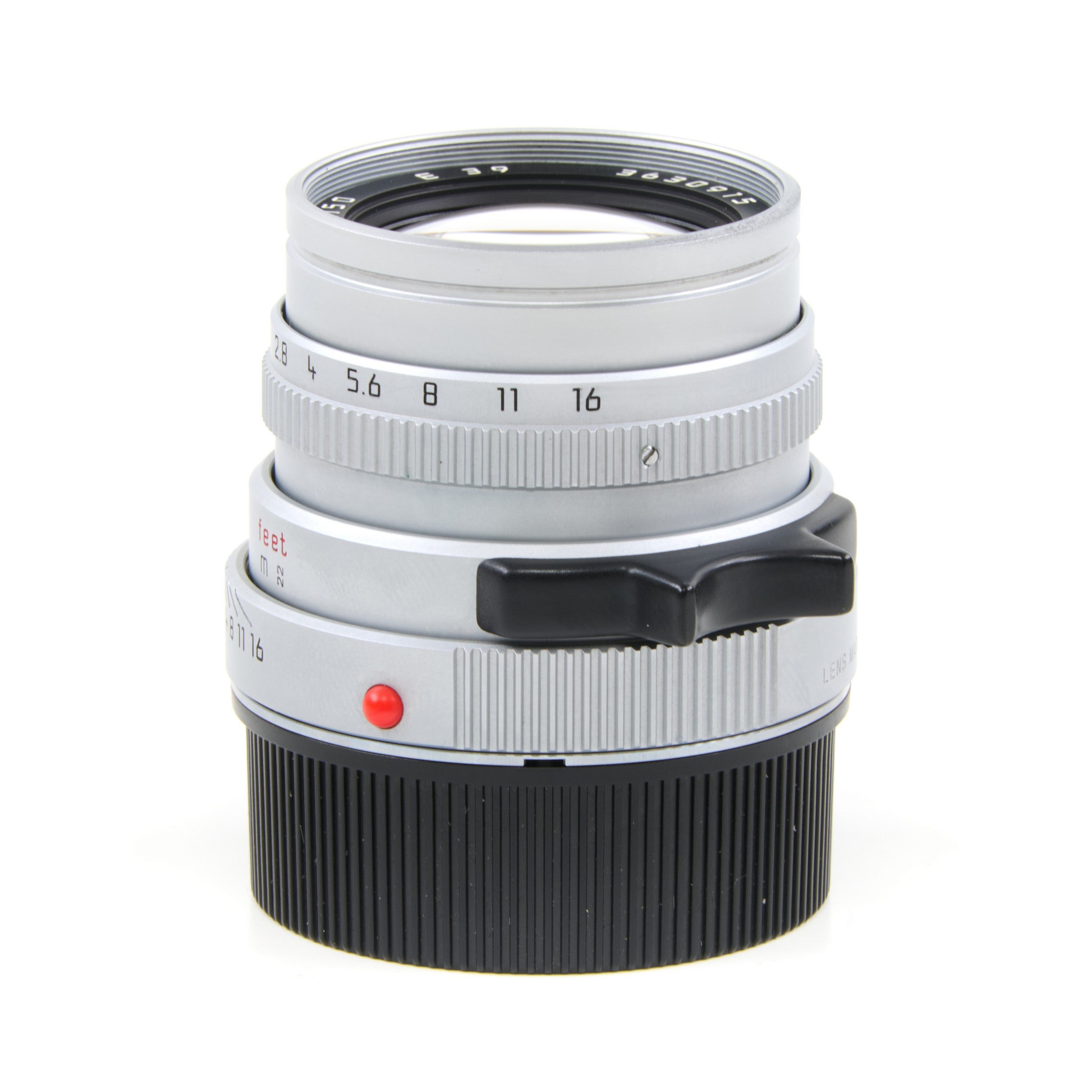 Leica 50mm f2 Summicron-M Silver 6-Bit + Hood