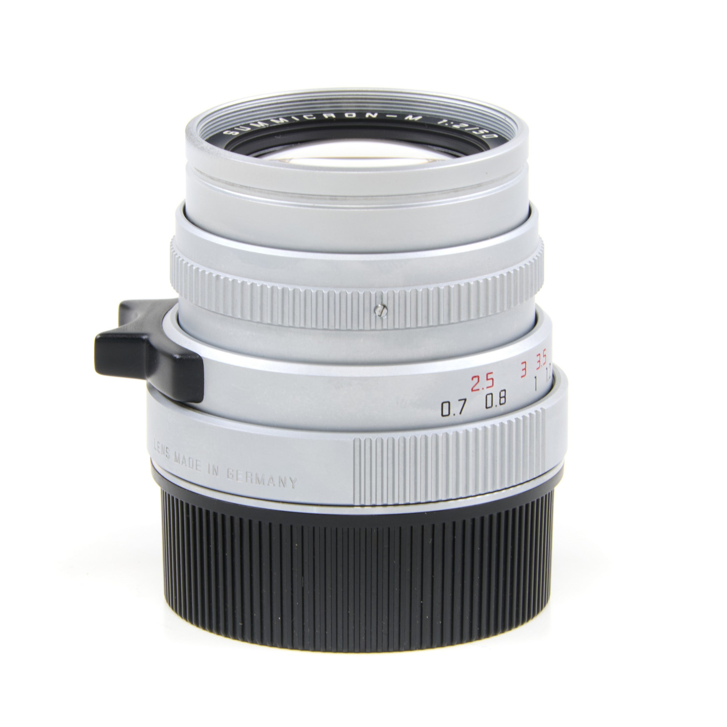 Leica 50mm f2 Summicron-M Silver 6-Bit + Hood