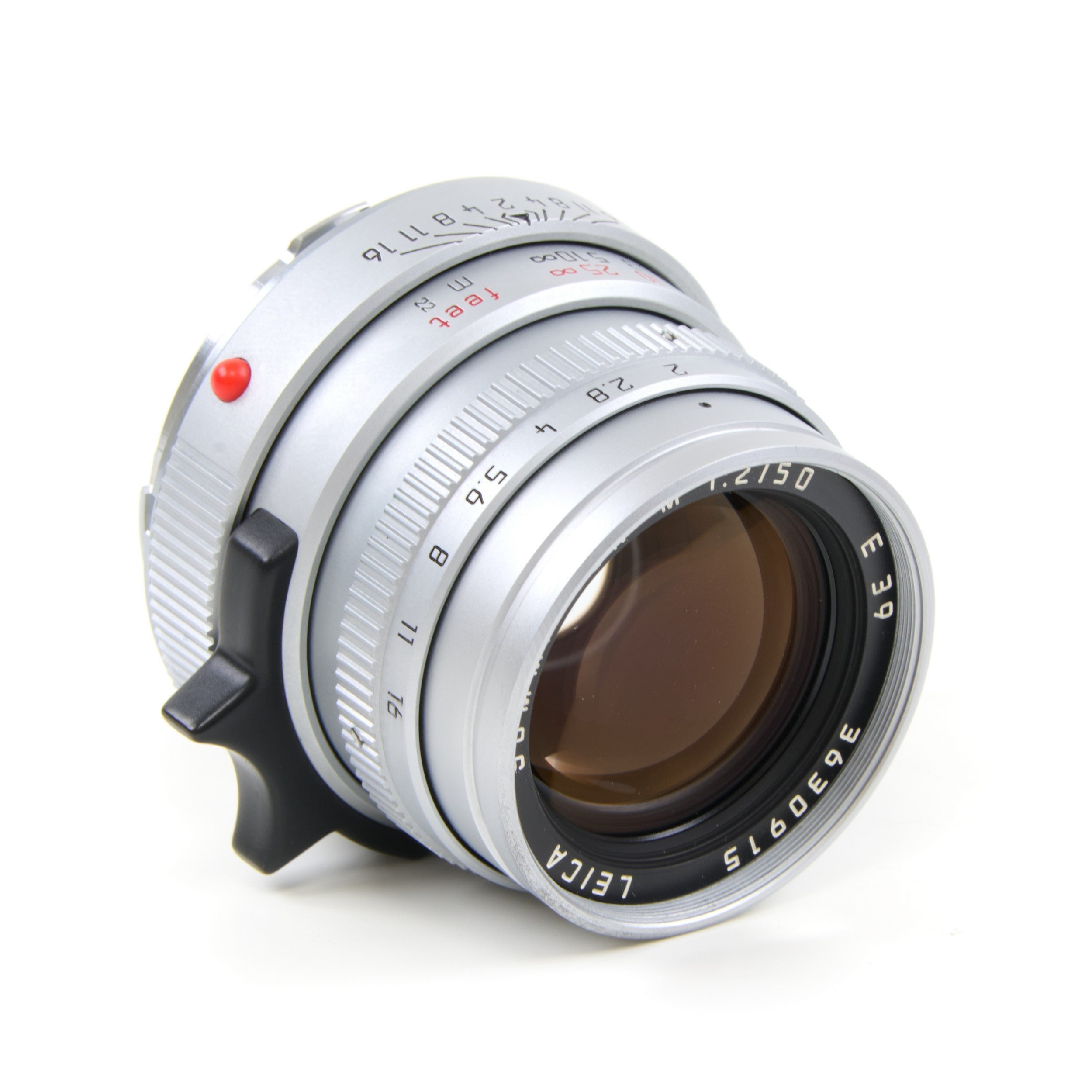 Leica 50mm f2 Summicron-M Silver 6-Bit + Hood