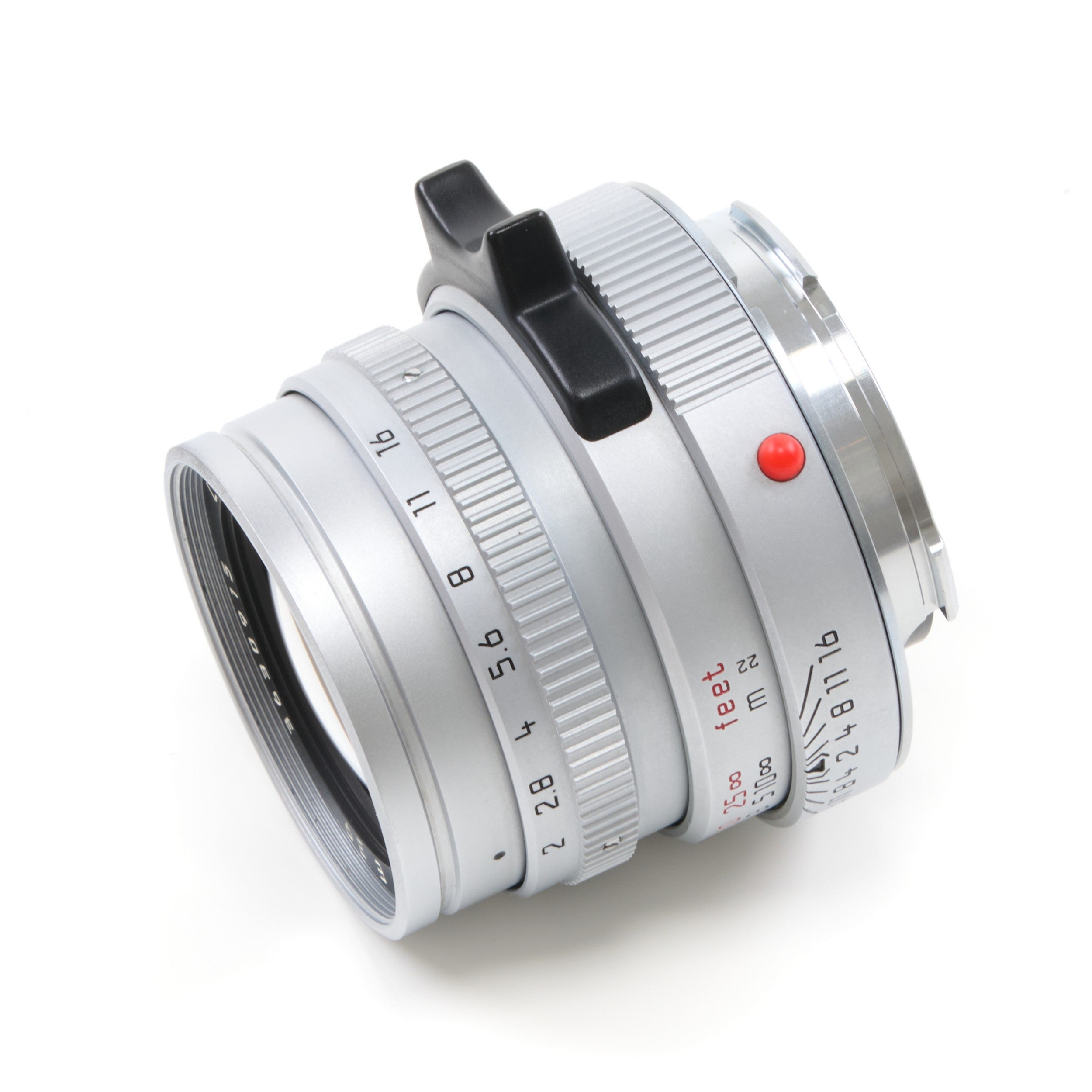 Leica 50mm f2 Summicron-M Silver 6-Bit + Hood