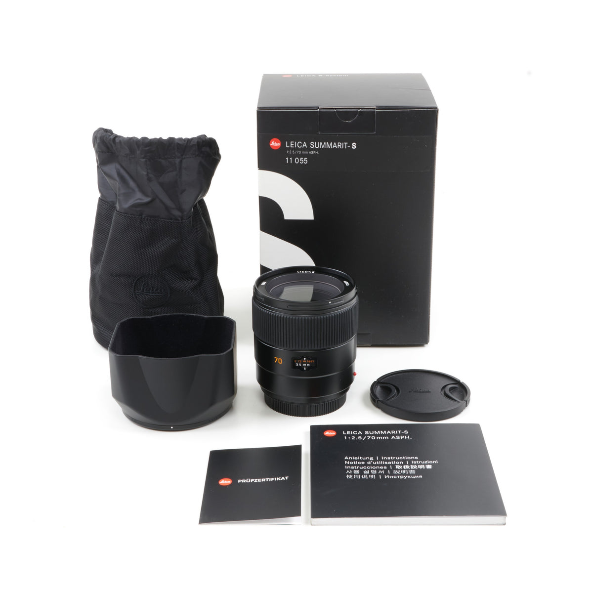 Leica 70mm f2.5 Summarit-S + Box