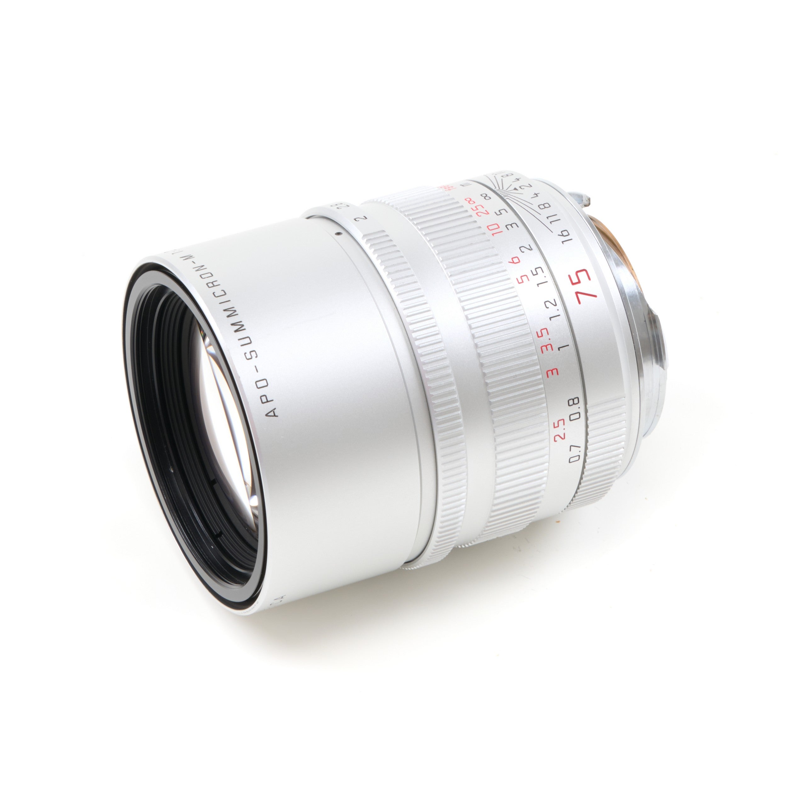 Leica 75mm f2 APO-Summicron-M ASPH Silver + Box