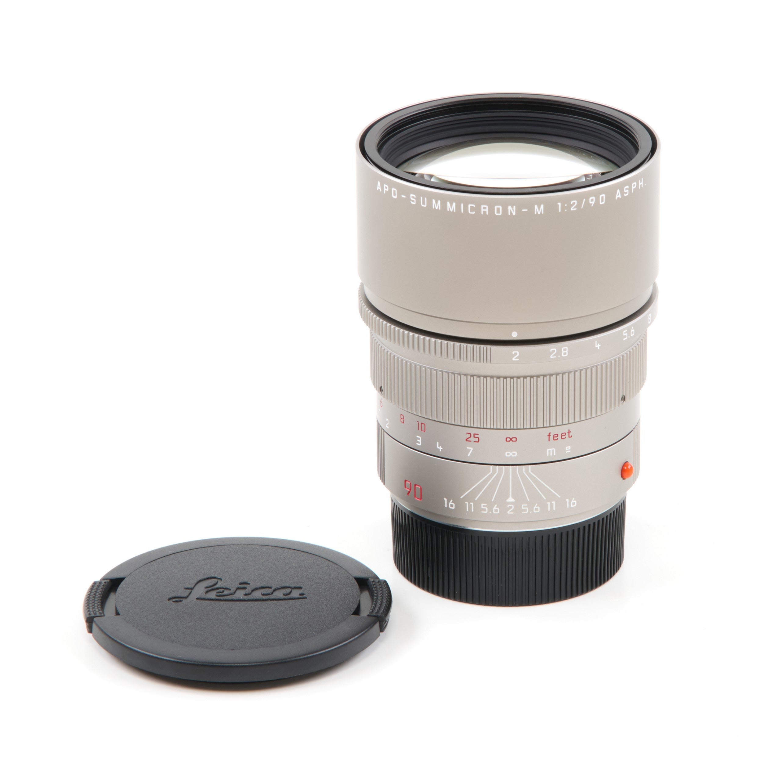 Leica 90mm f2 APO-Summicron-M ASPH Titanium + Box