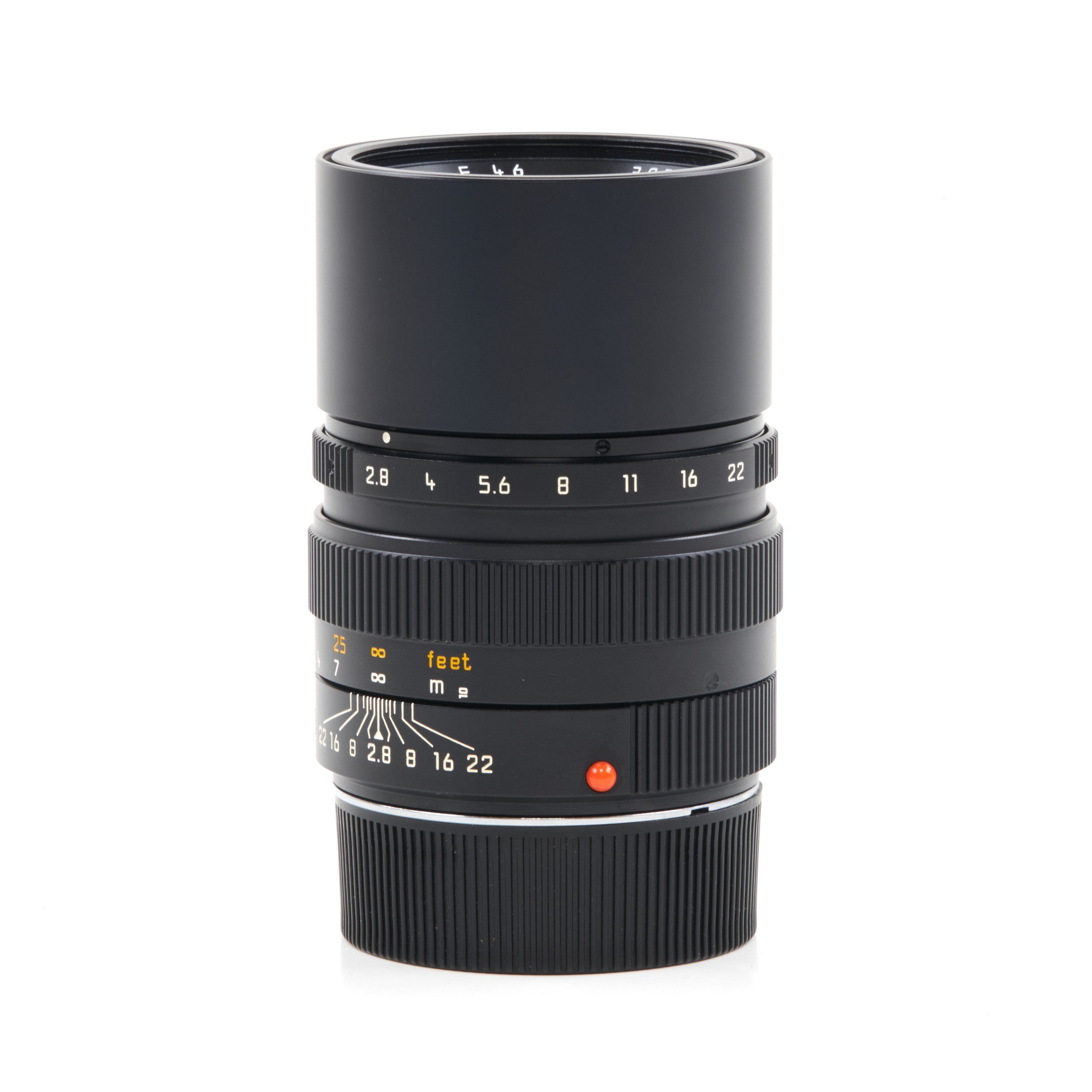 Leica 90mm f2.8 Elmarit-M Black + Box