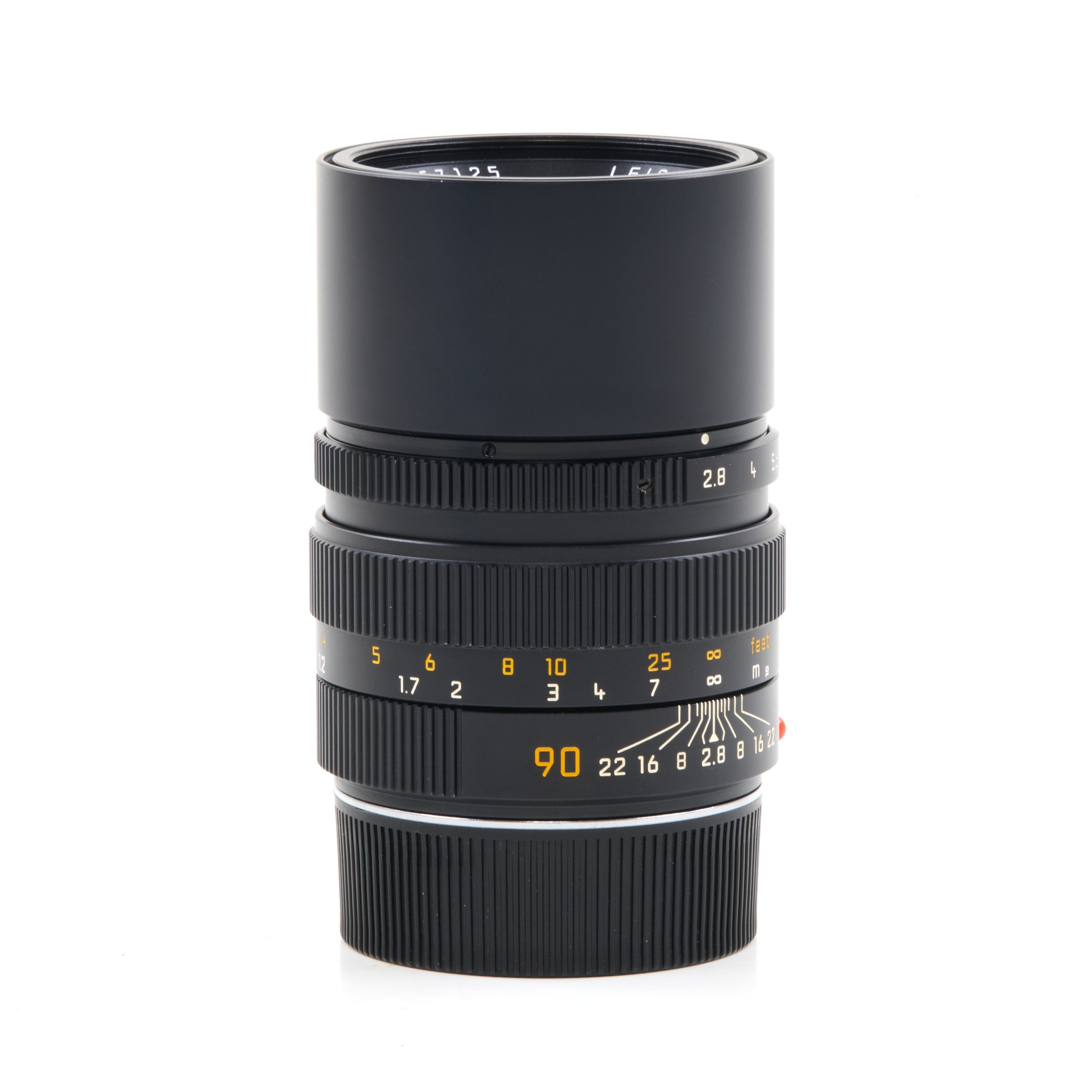 Leica 90mm f2.8 Elmarit-M Black + Box