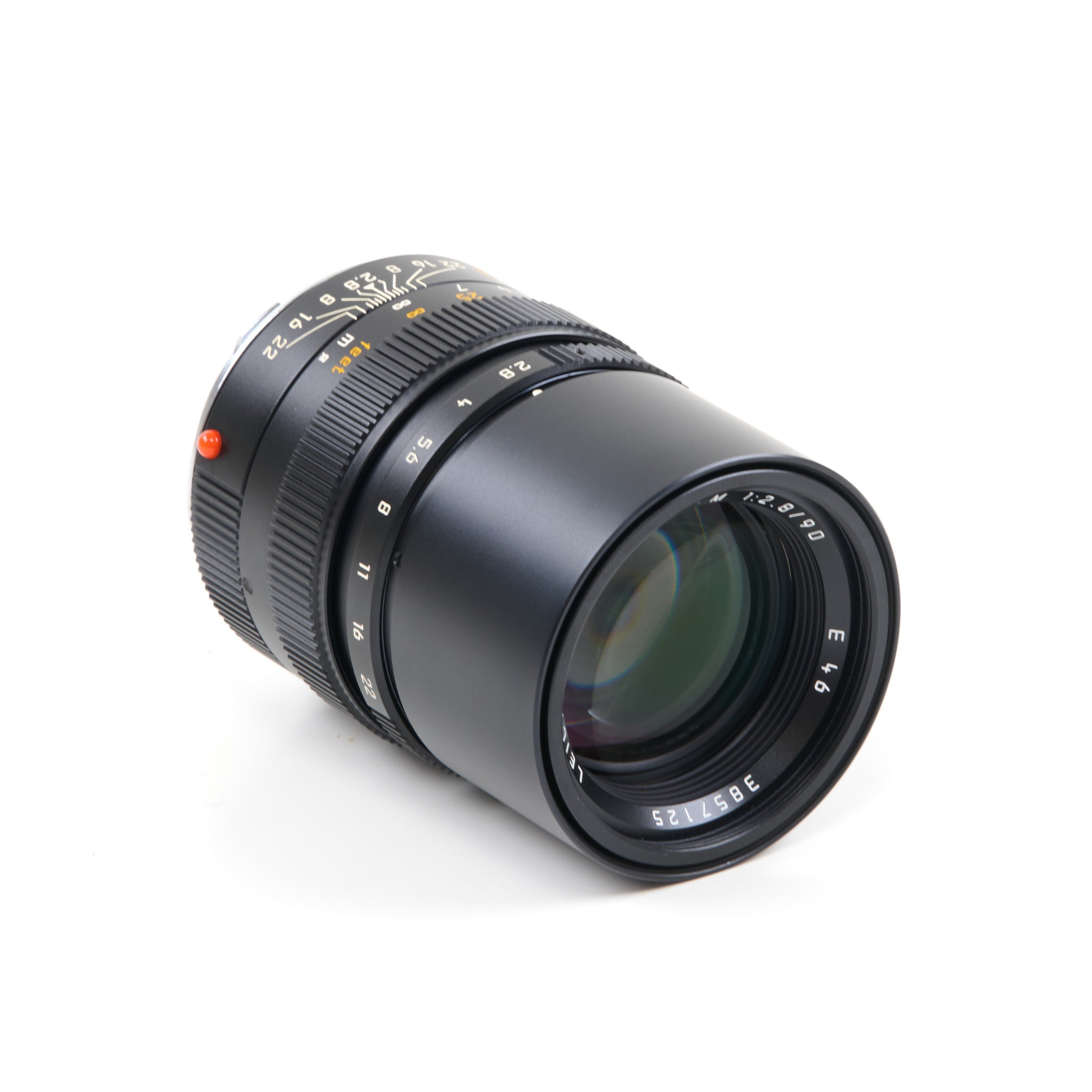 Leica 90mm f2.8 Elmarit-M Black + Box