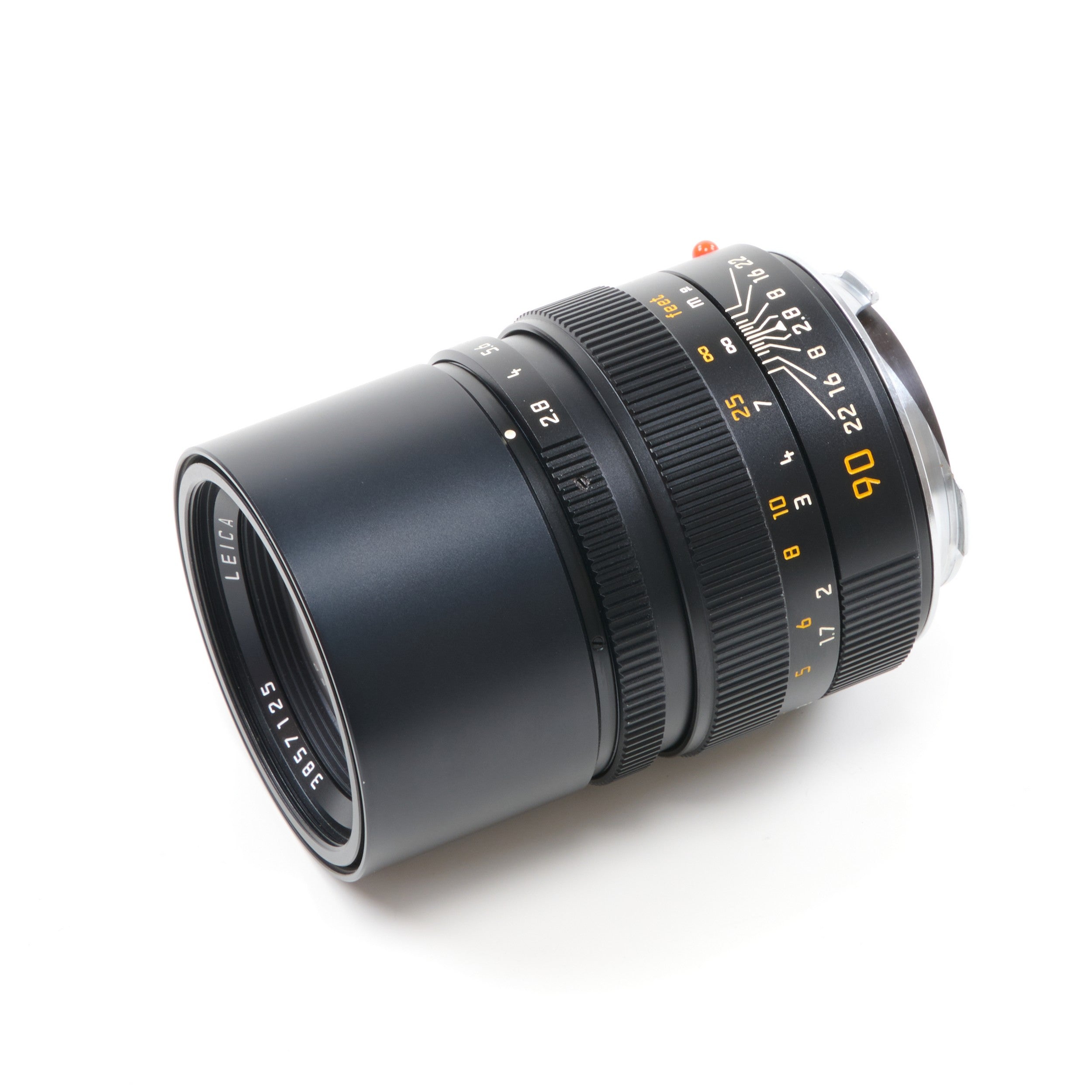 Leica 90mm f2.8 Elmarit-M Black + Box