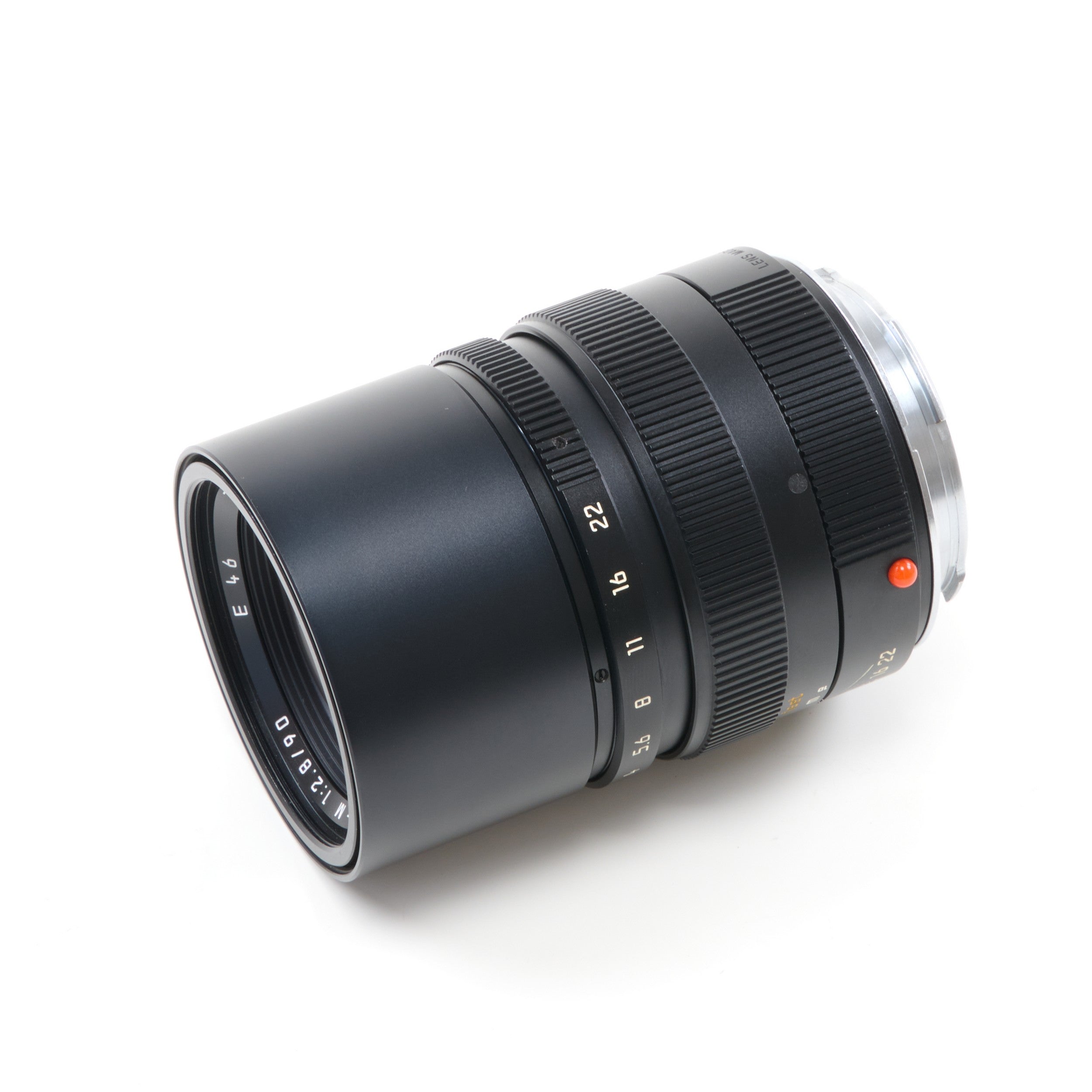Leica 90mm f2.8 Elmarit-M Black + Box