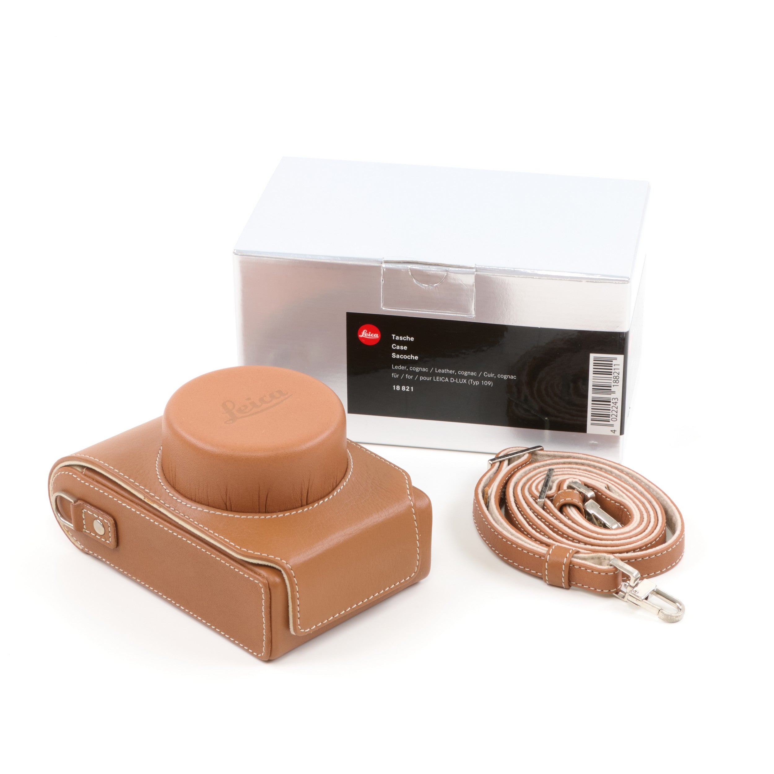 Leica Cognac Camera Case + Box For D-Lux (Typ 109)