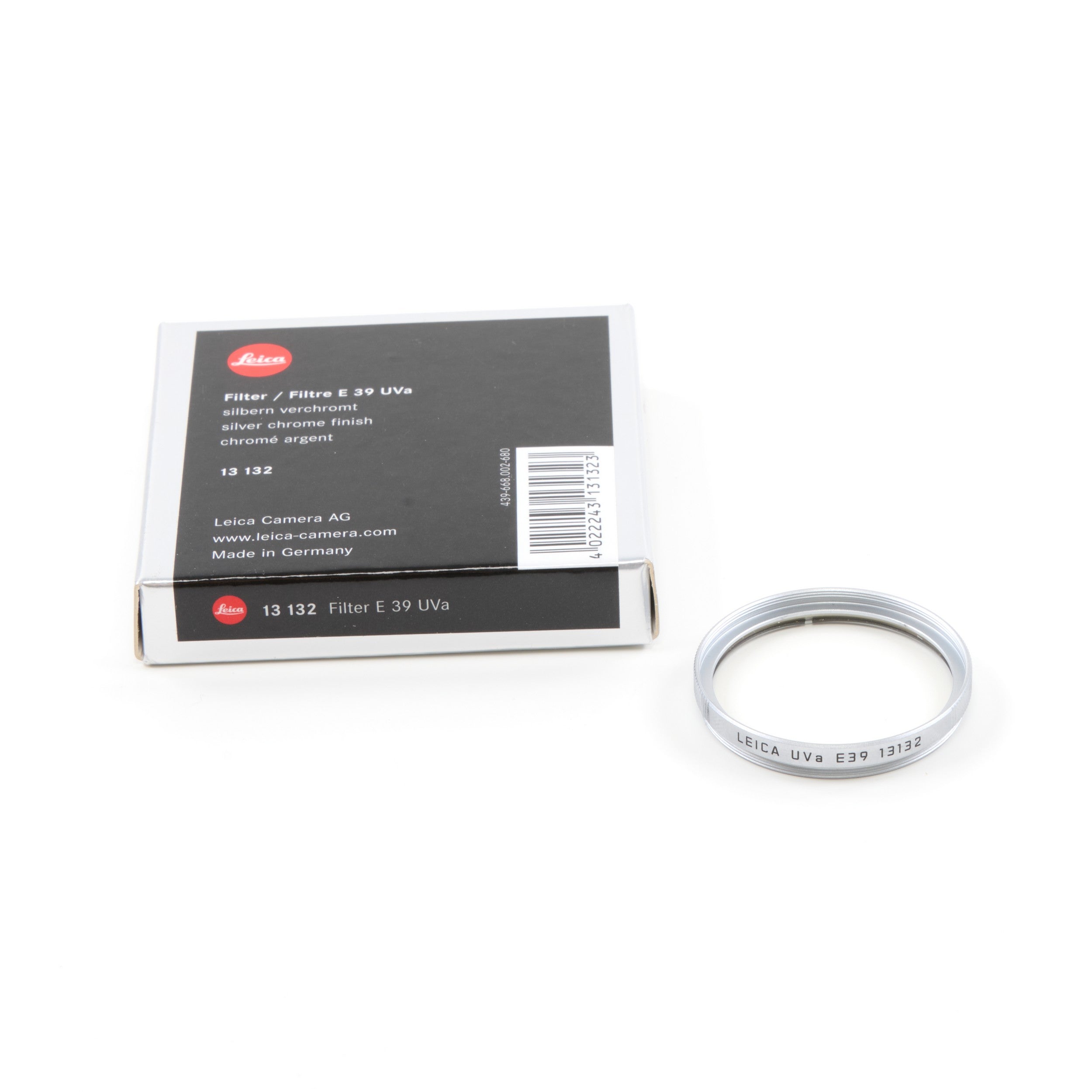 Leica E39 UVA Filter Silver + Box