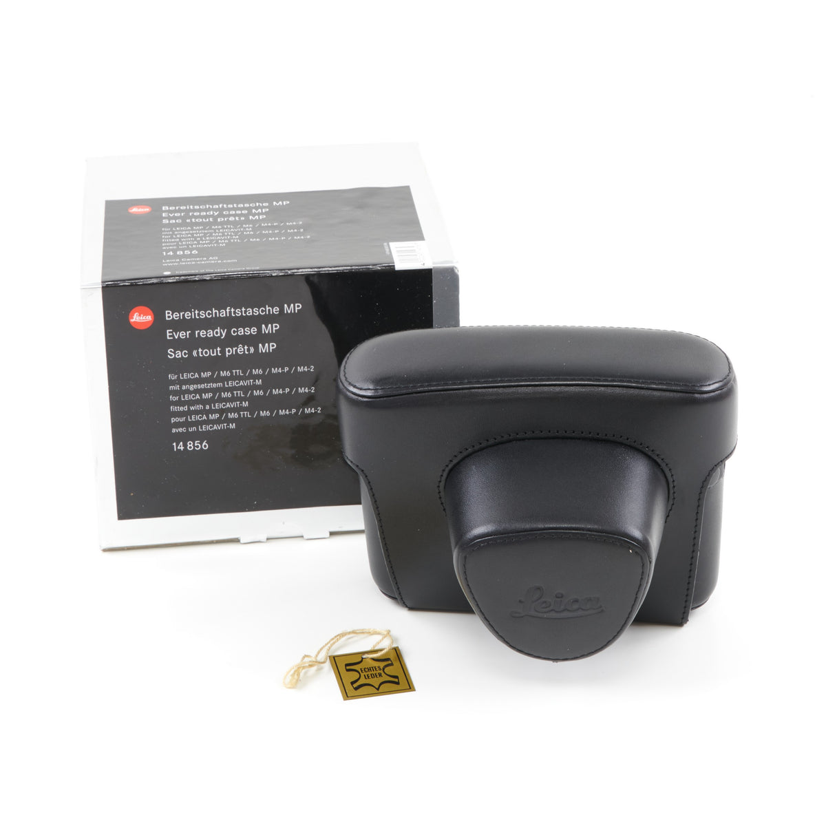 Leica MP Ever Ready Case Black Leather For MP / M6 TTL / M6 / M4-P / M4-2 With Leicavit-M + Box