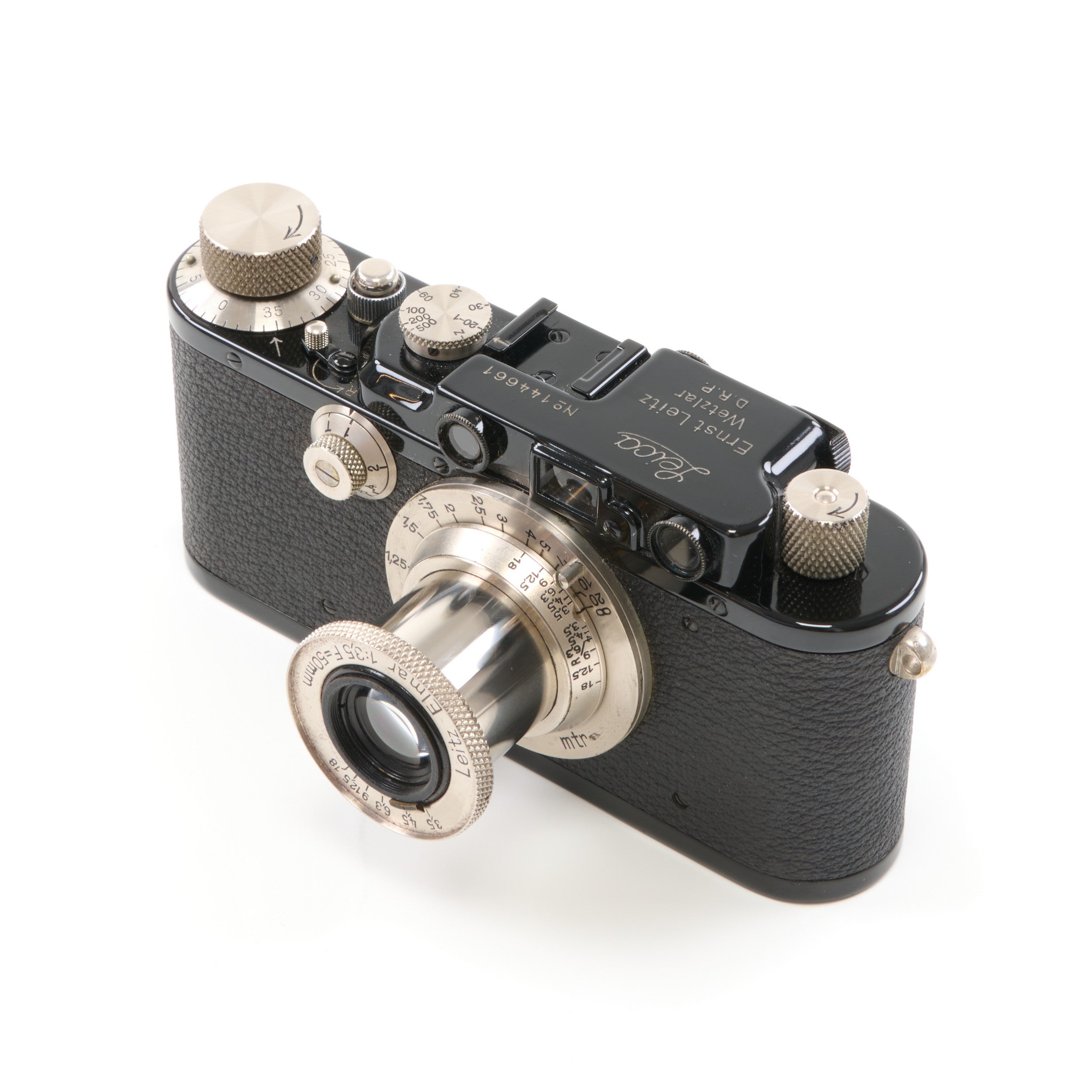 Leica III + Leitz 50mm f3.5 Elmar Set Black Nickel