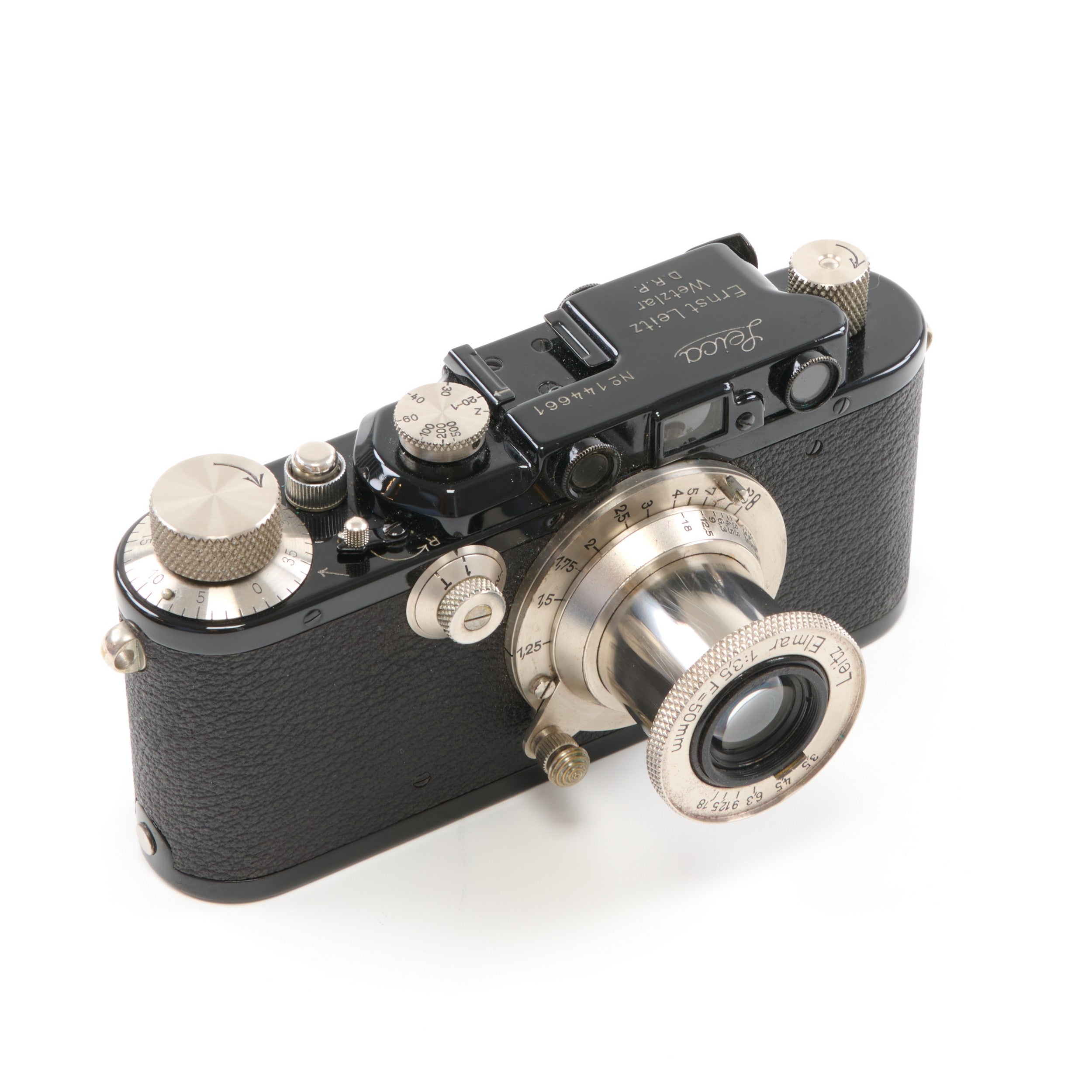 Leica III + Leitz 50mm f3.5 Elmar Set Black Nickel