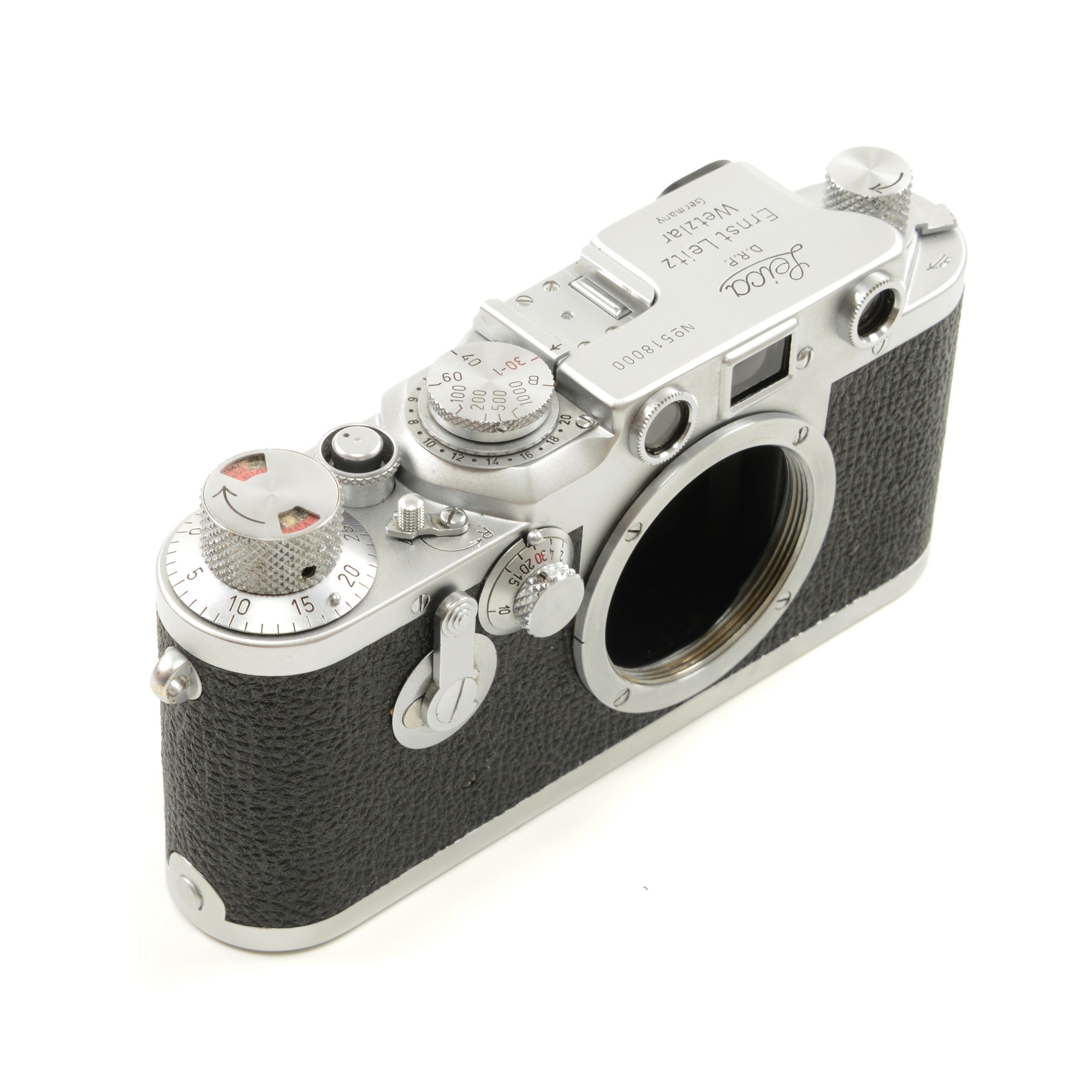 Leica IIIC Conversion IIIF + Leitz 50mm f3.5 Elmar + Box Extremely Nice Number !!!