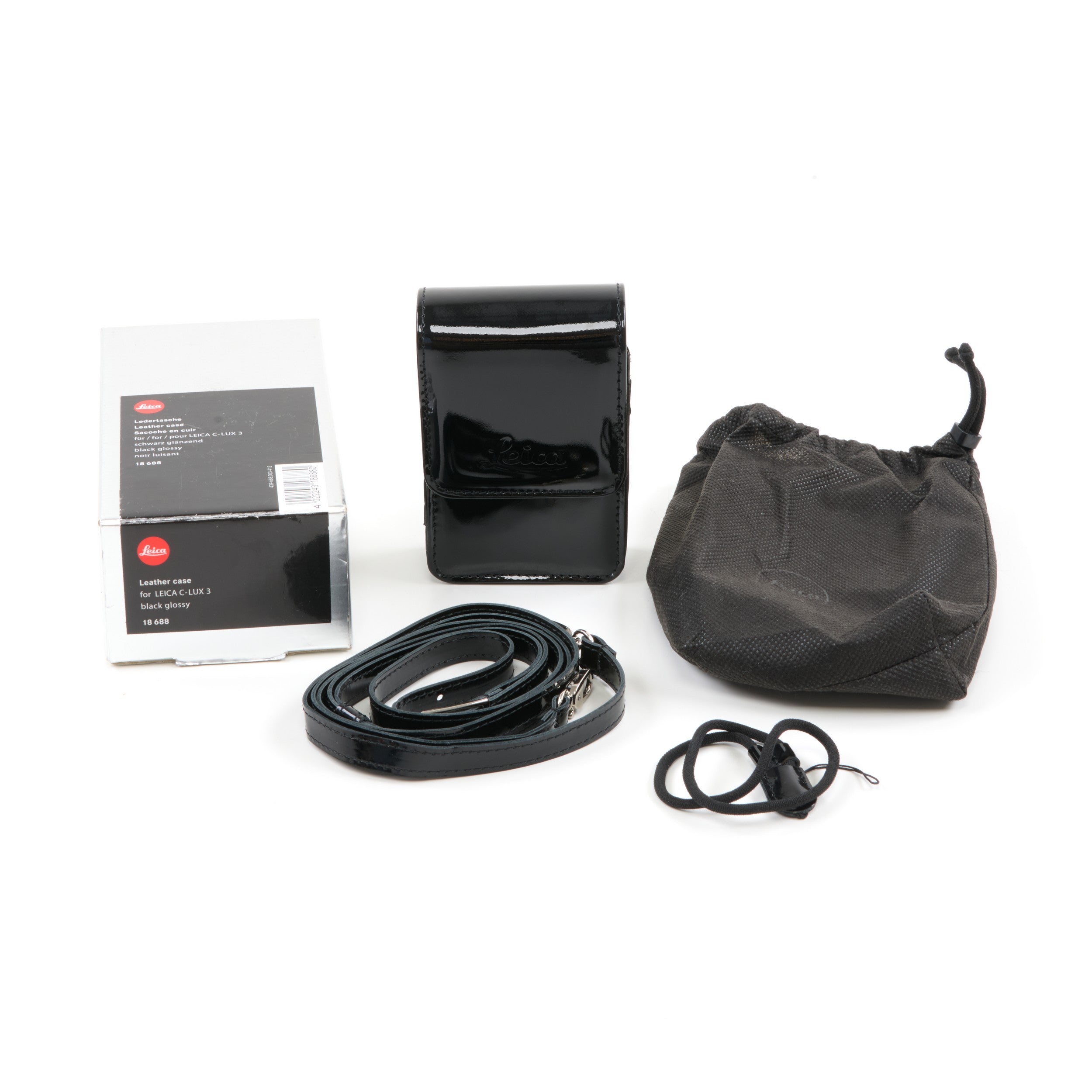 Leica C-Lux 3 Leather Case Black Glossy + Box