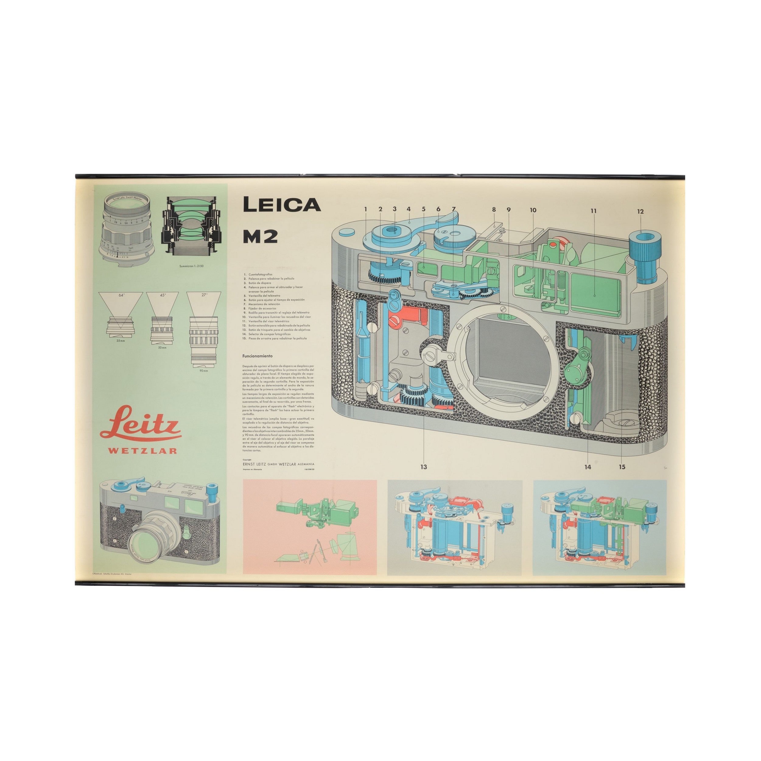 Leica M2 “Cutaway” Poster Spanish 1961