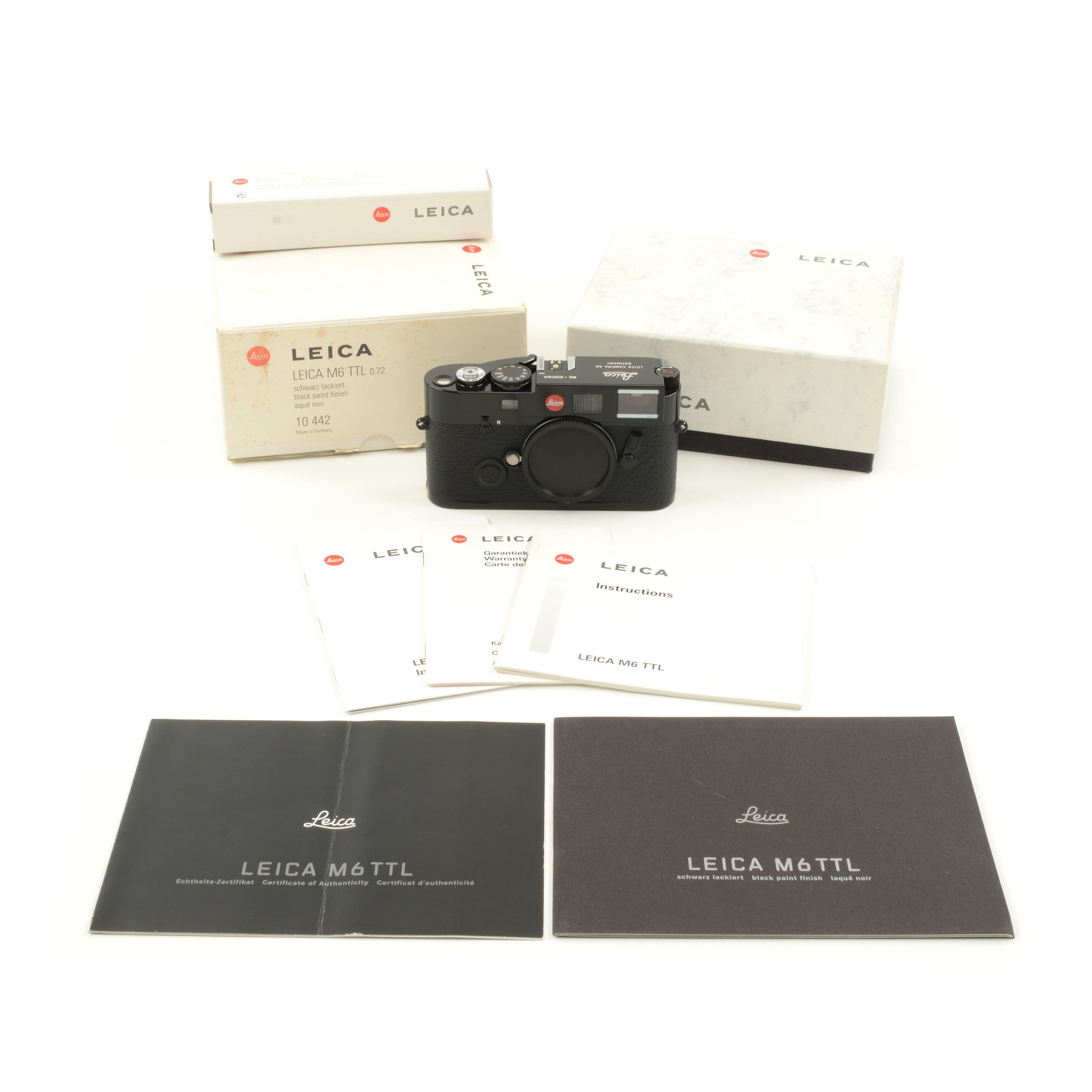 Leica M6 TTL Millennium Black Paint + Box