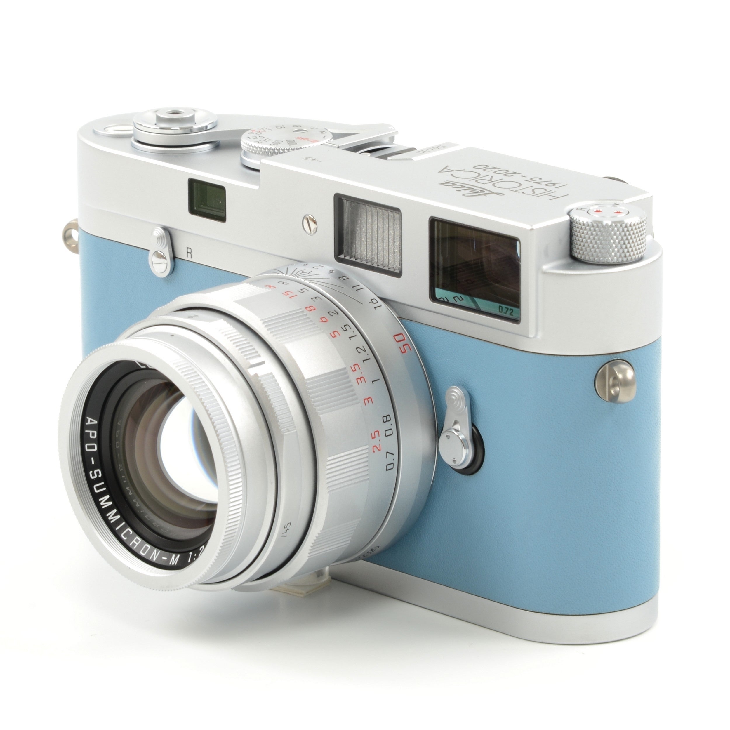 Leica MP Leica Historica 1975-2020 Set + 50mm f1.2 Noctilux-M ASPH Silver Matching Number + Box