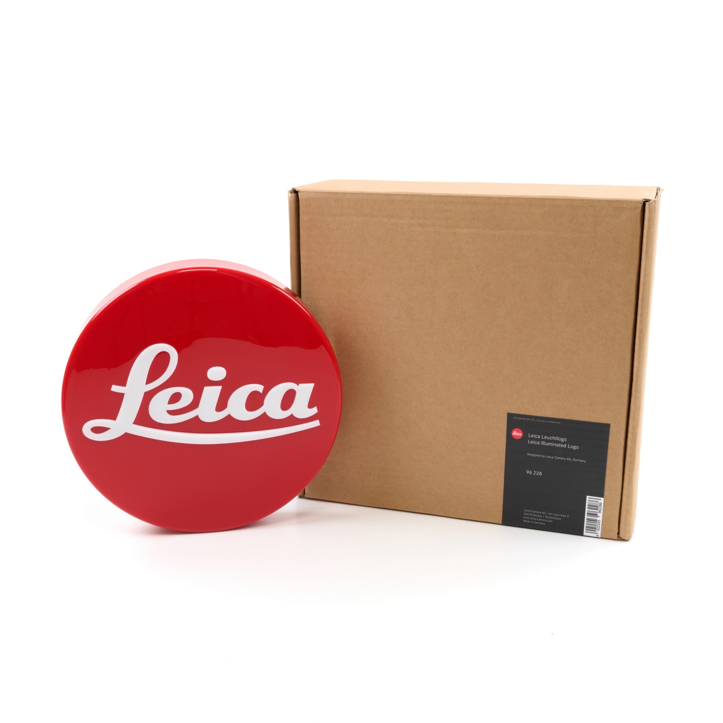 Leica Red Light Dot Sign Round 25cm + Box