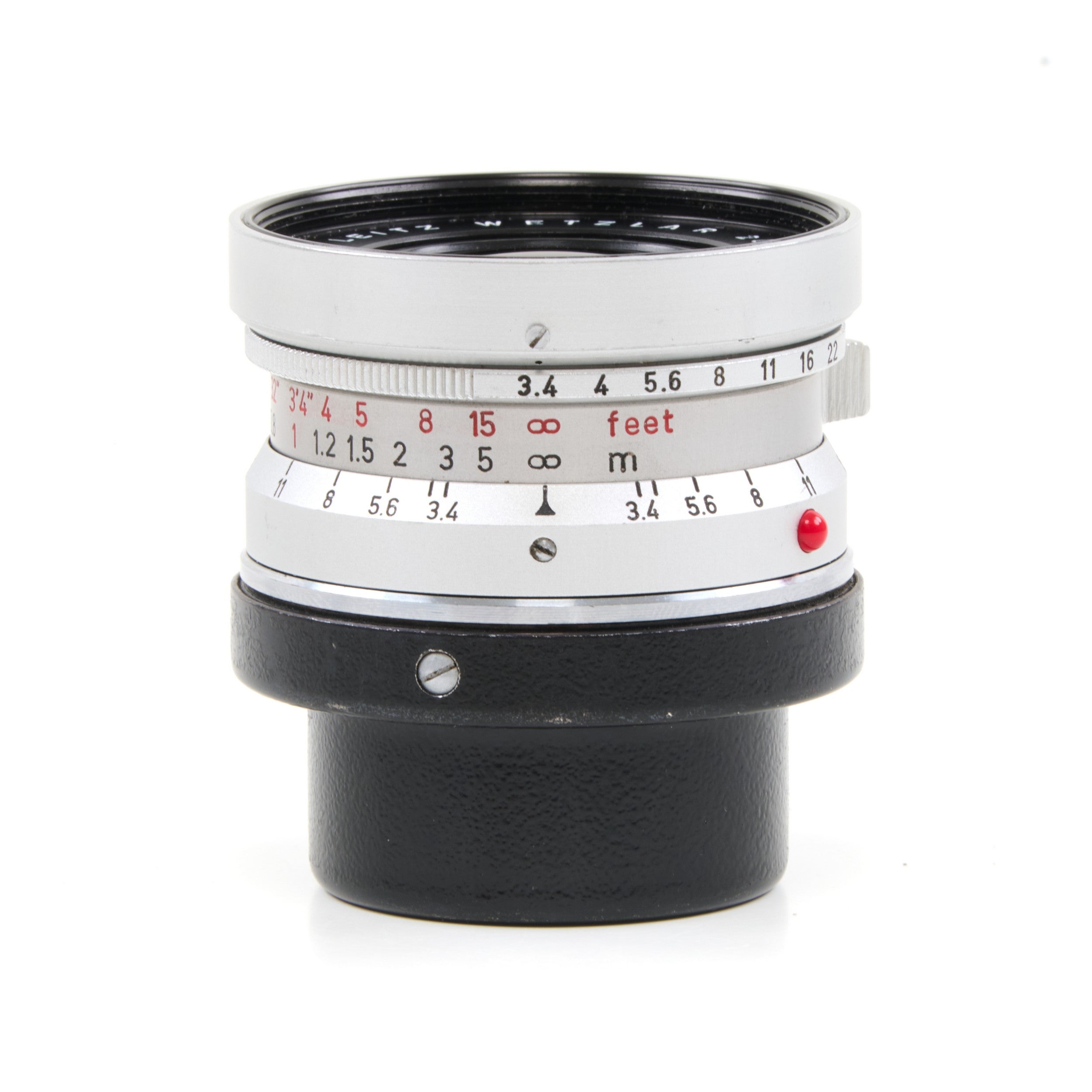 Leitz 21mm f3.4 Super-Angulon Silver + 12501 Hood