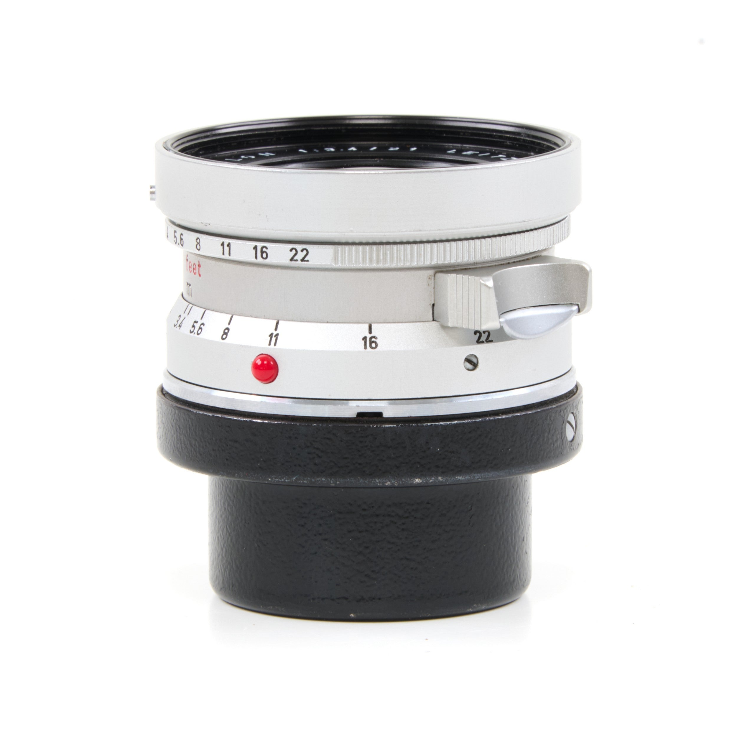 Leitz 21mm f3.4 Super-Angulon Silver + 12501 Hood