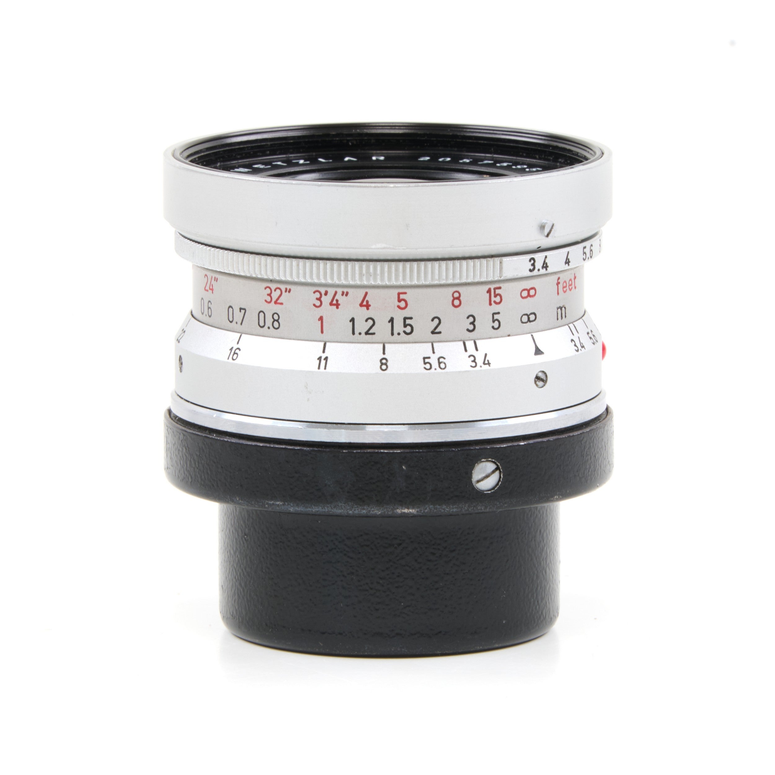 Leitz 21mm f3.4 Super-Angulon Silver + 12501 Hood