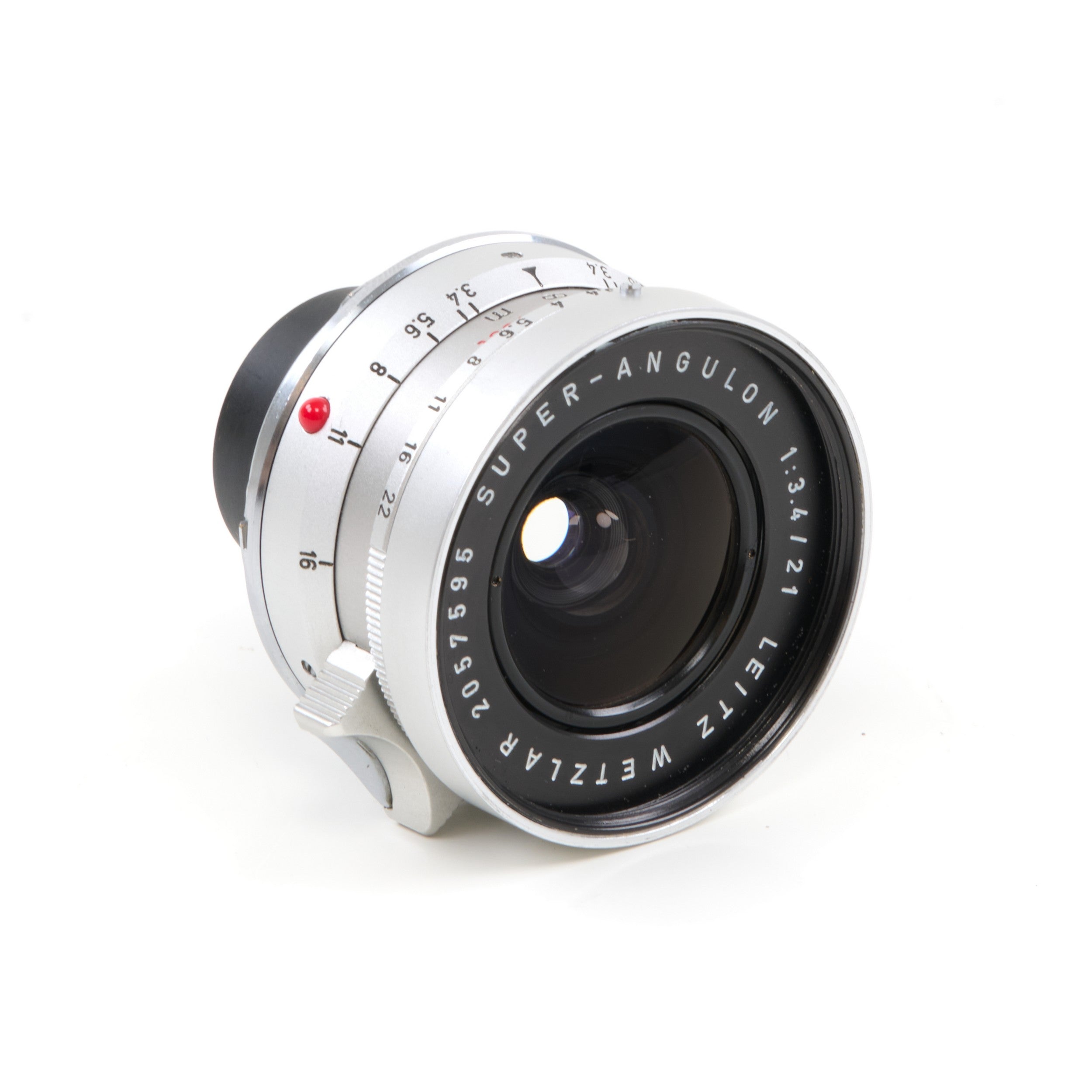 Leitz 21mm f3.4 Super-Angulon Silver + 12501 Hood