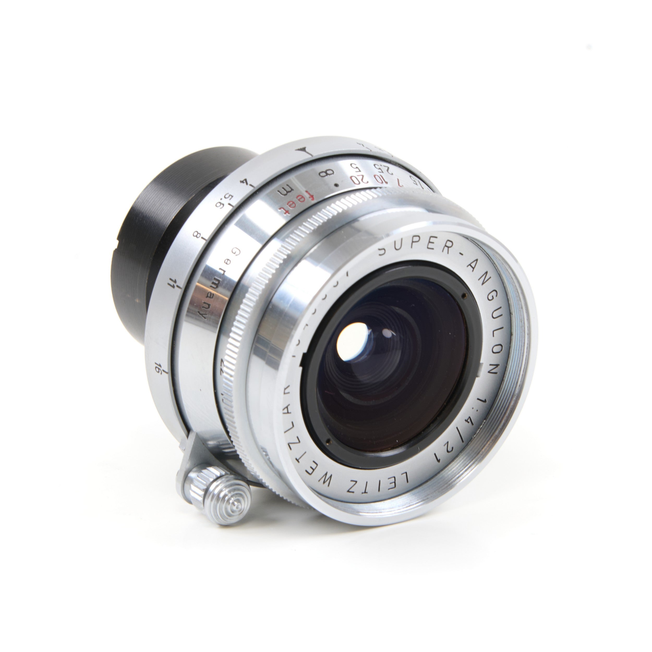 Leitz 21mm f4 Super-Angulon M39 Set + IWKOO Hood