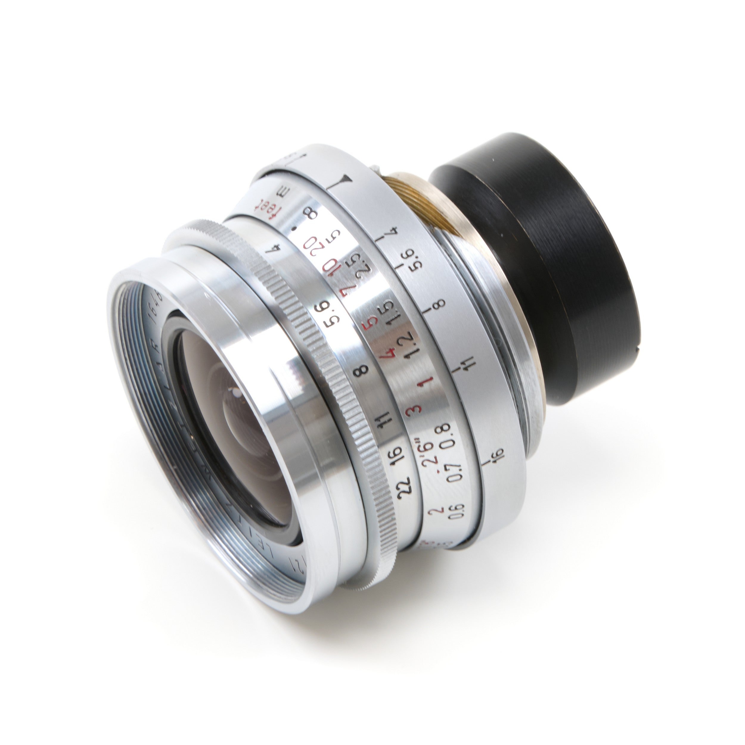 Leitz 21mm f4 Super-Angulon M39 Set + IWKOO Hood