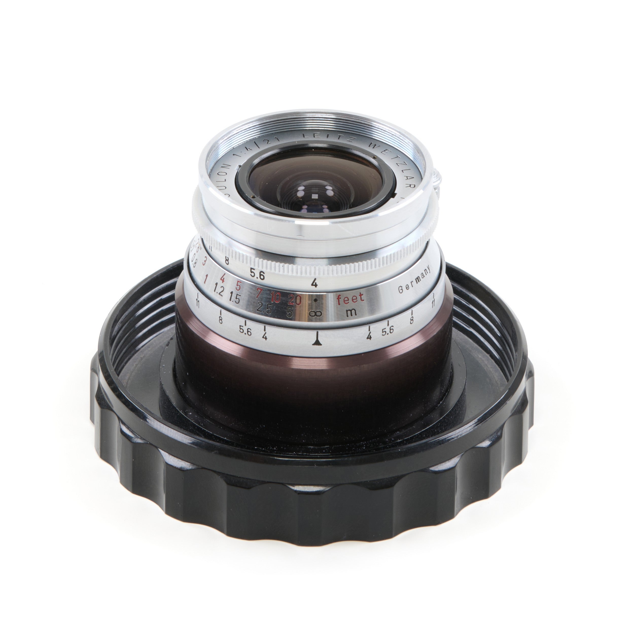 Leitz 21mm f4 Super-Angulon M39 Set + IWKOO Hood